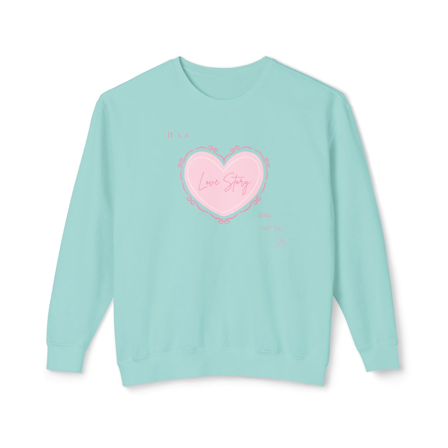 Love Story Coquette Comfort Colors Sweatshirt