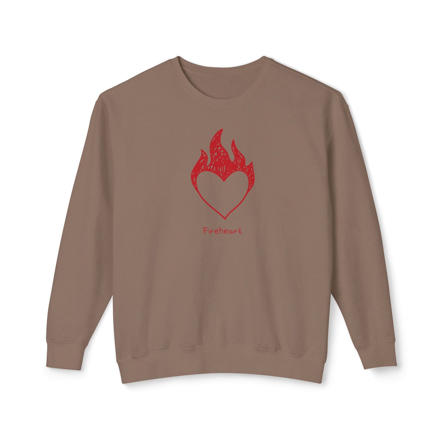 Fireheart Hand-drawn Comfort Colors Sweatshirt