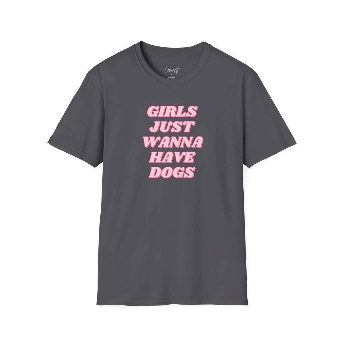 Girls Just Wanna Have Dogs Soft Style Tee