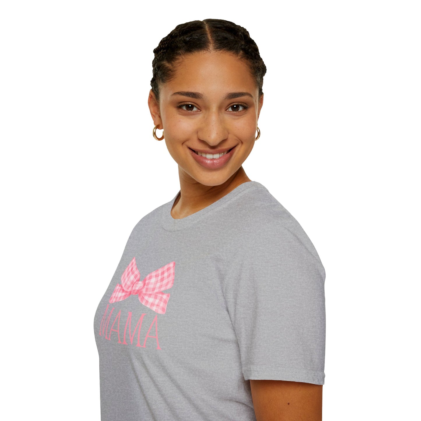 Mama Pink Bow Soft Style Tee