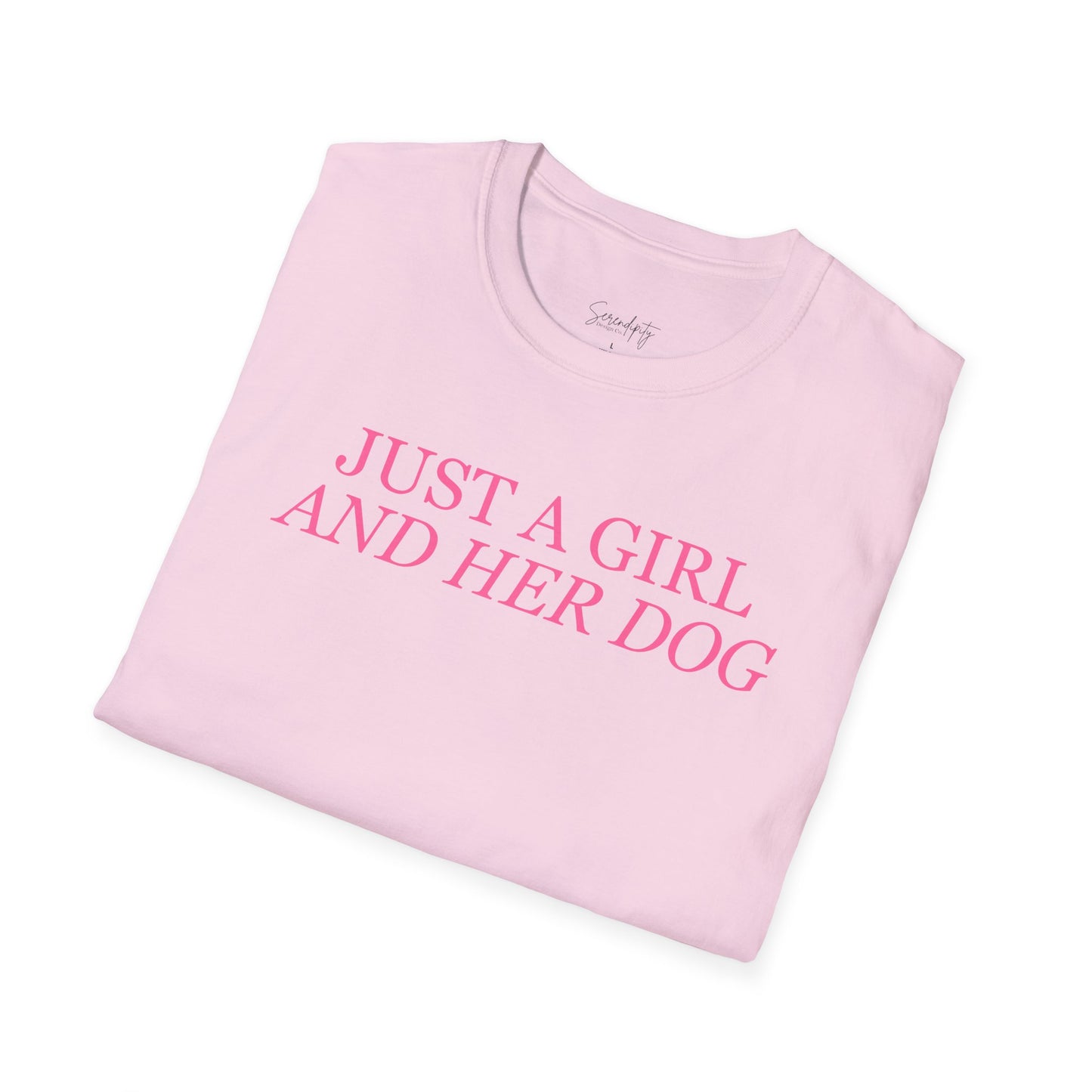 Just a Girl and Her Dog Soft Style Tee