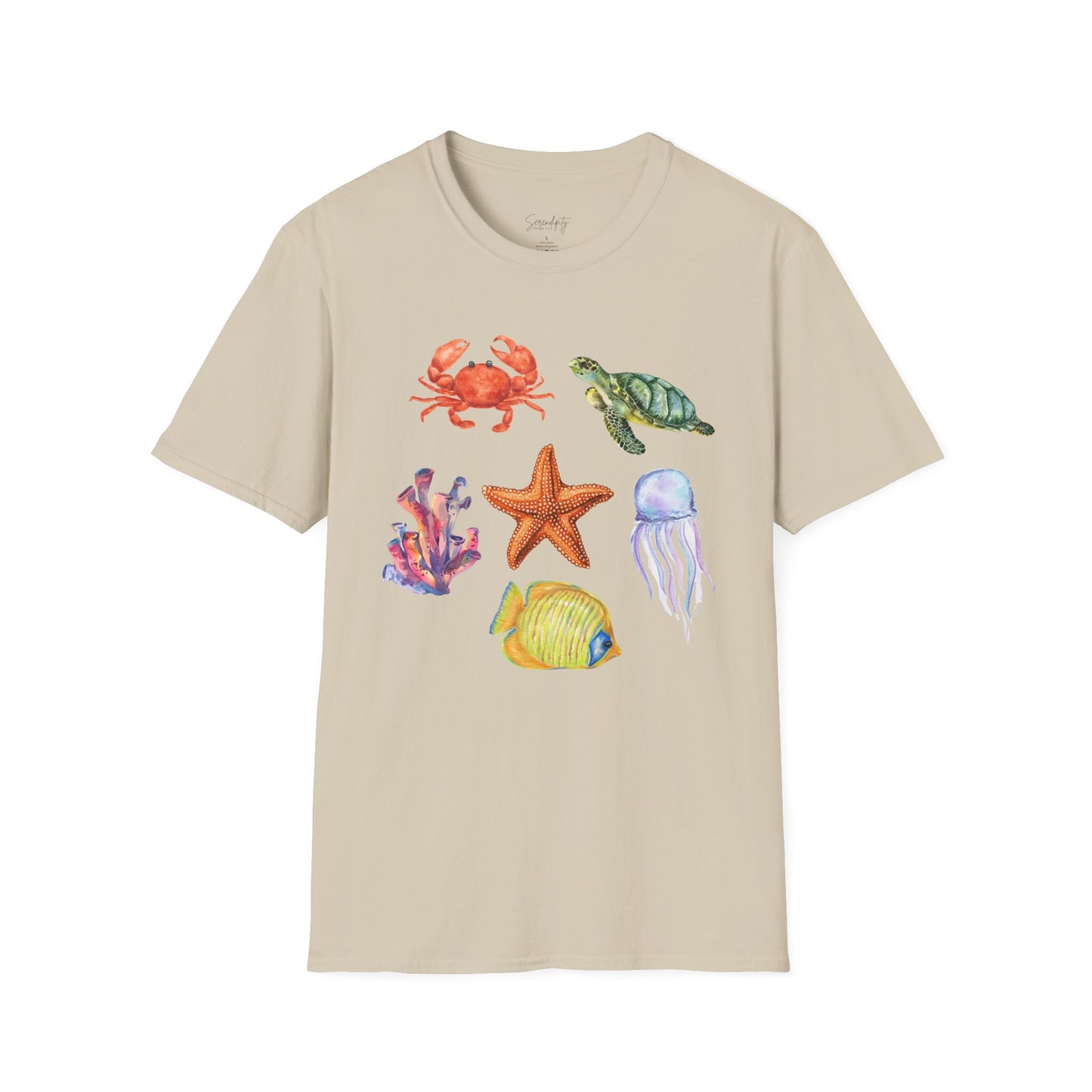 Ocean Creatures Soft Style Tee