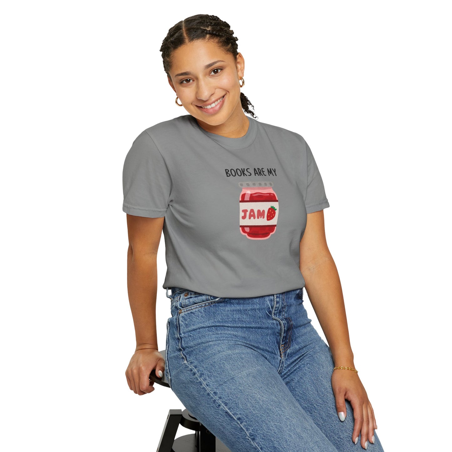 Books Are My Jam Comfort Colors Tee
