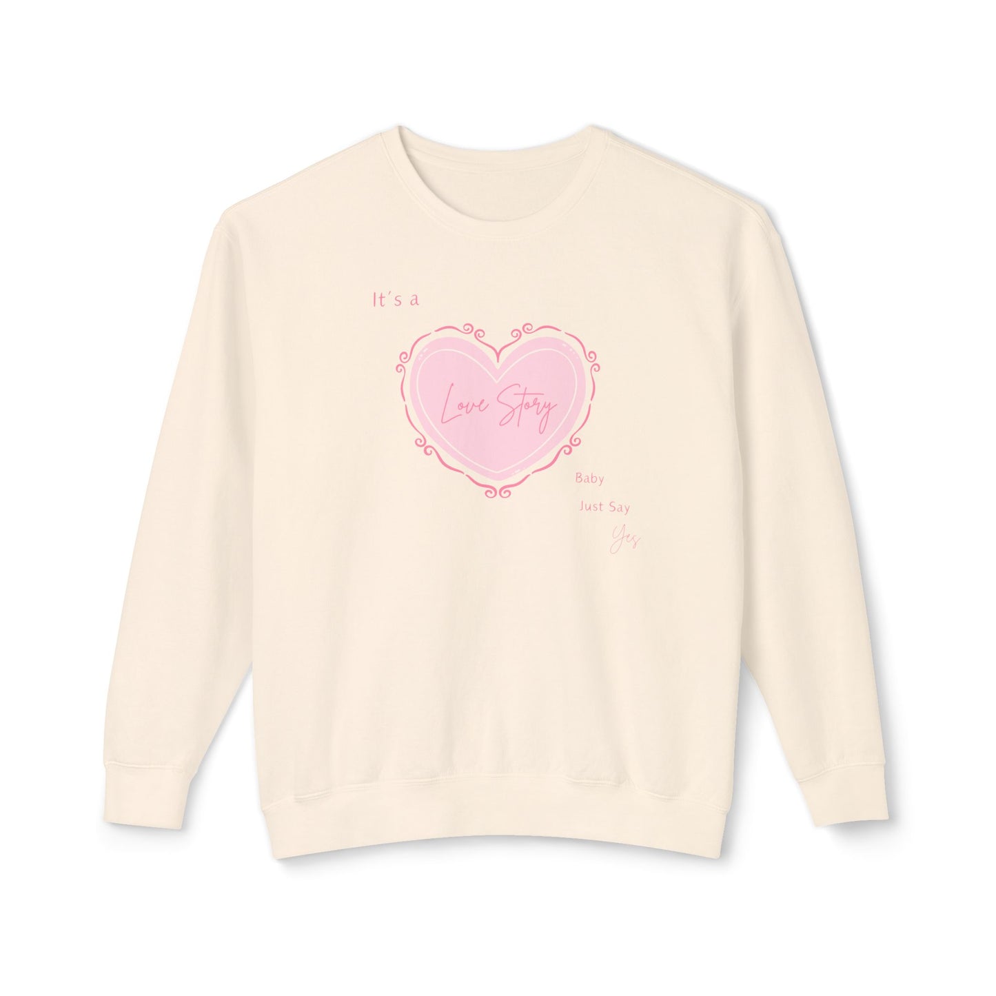 Love Story Coquette Comfort Colors Sweatshirt