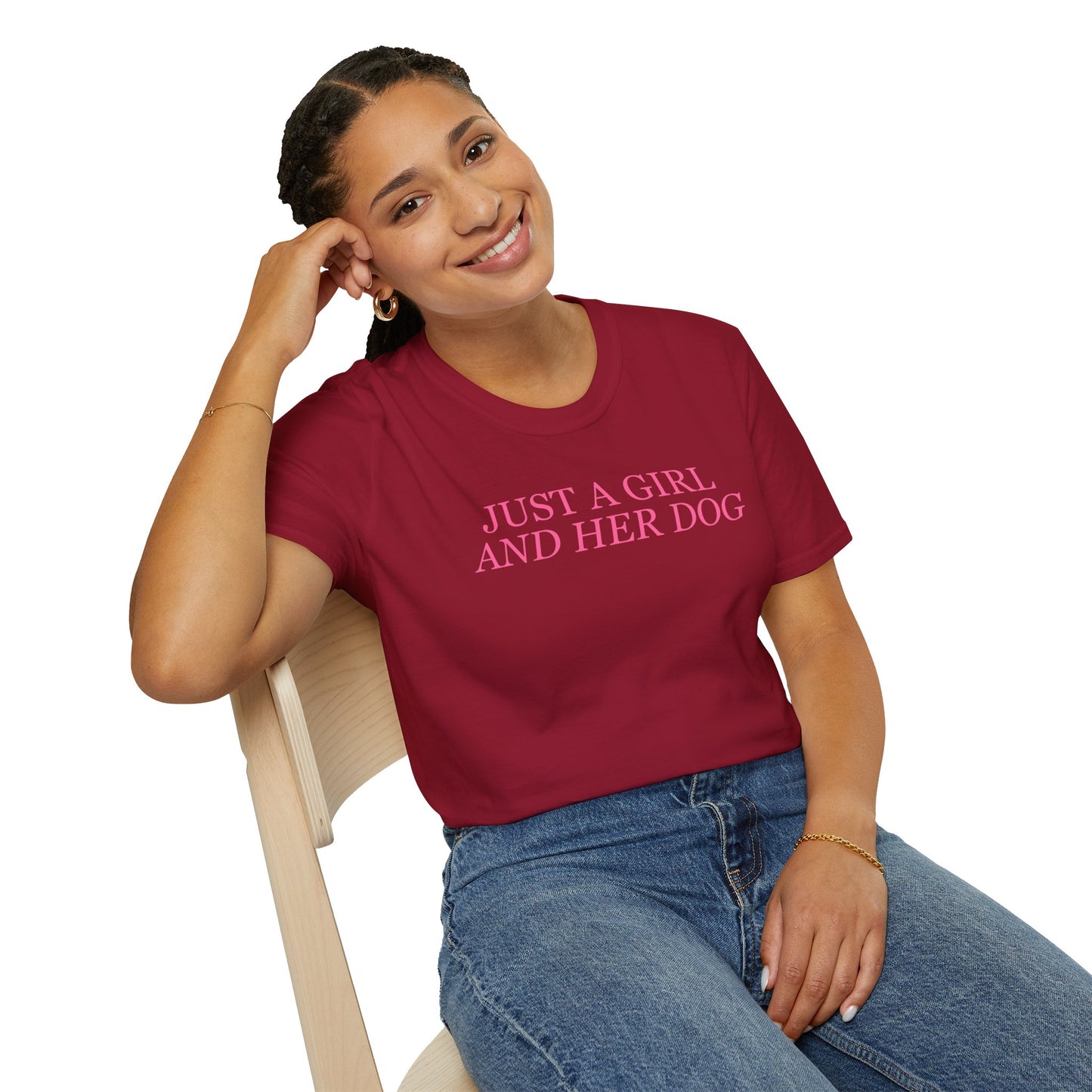 Just a Girl and Her Dog Soft Style Tee