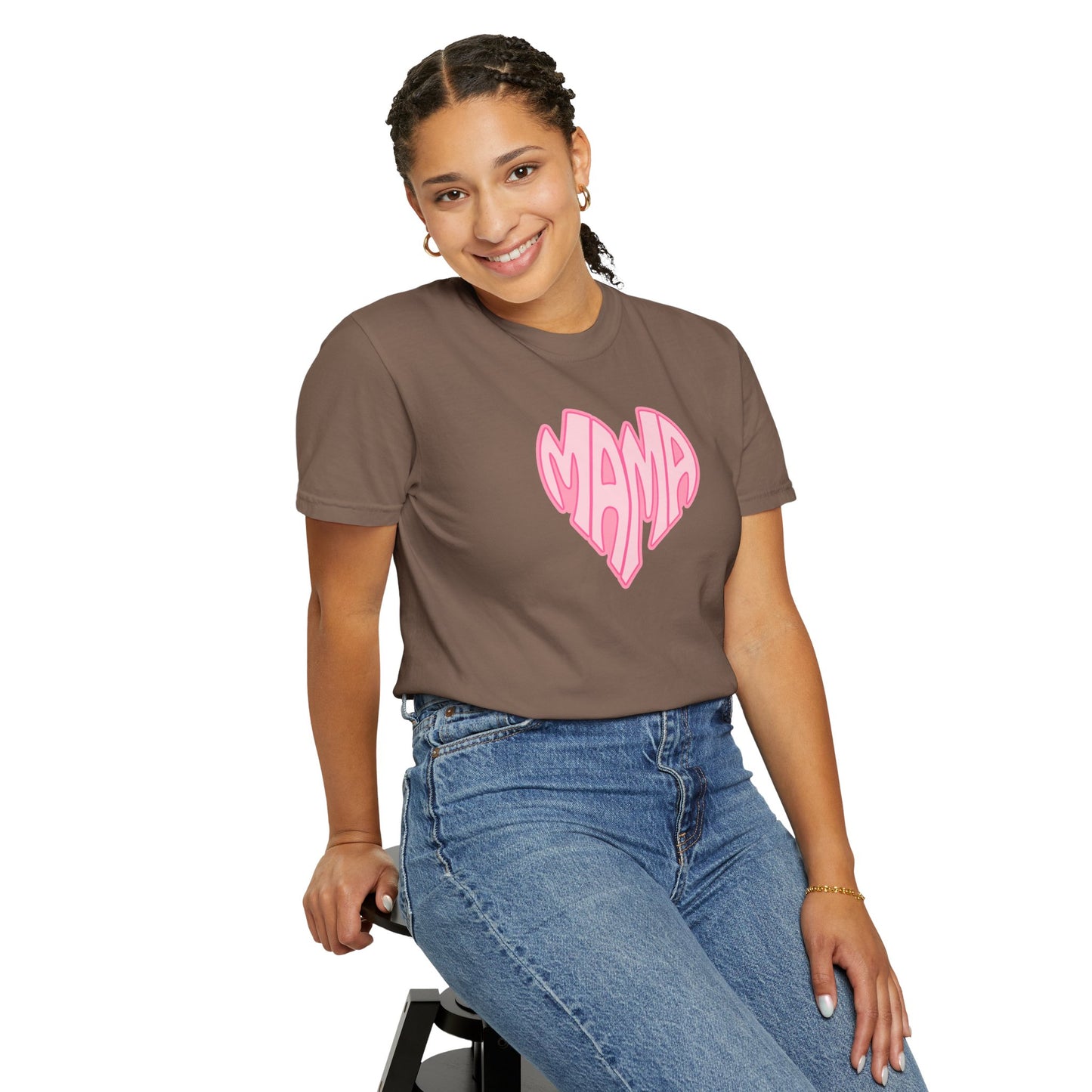 Mama Heart Comfort Colors Tee