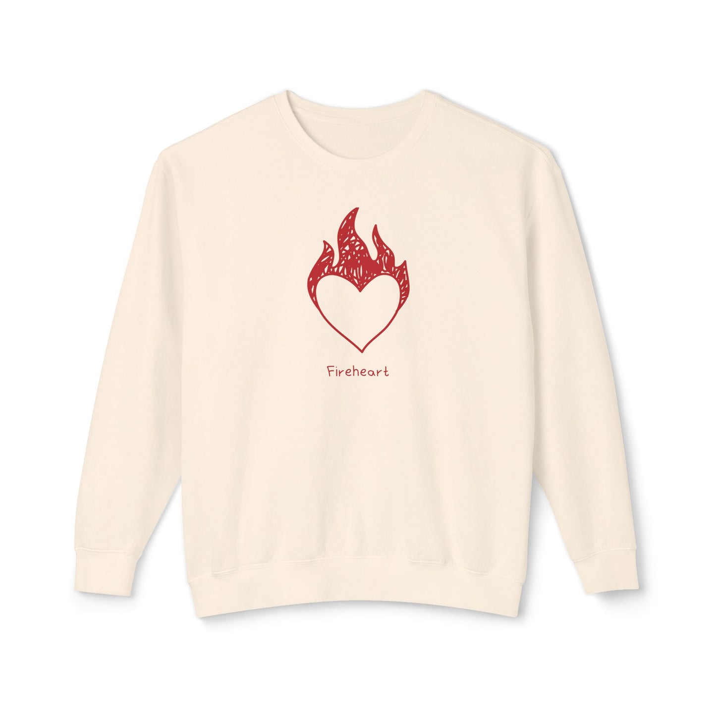 Fireheart Hand-drawn Comfort Colors Sweatshirt