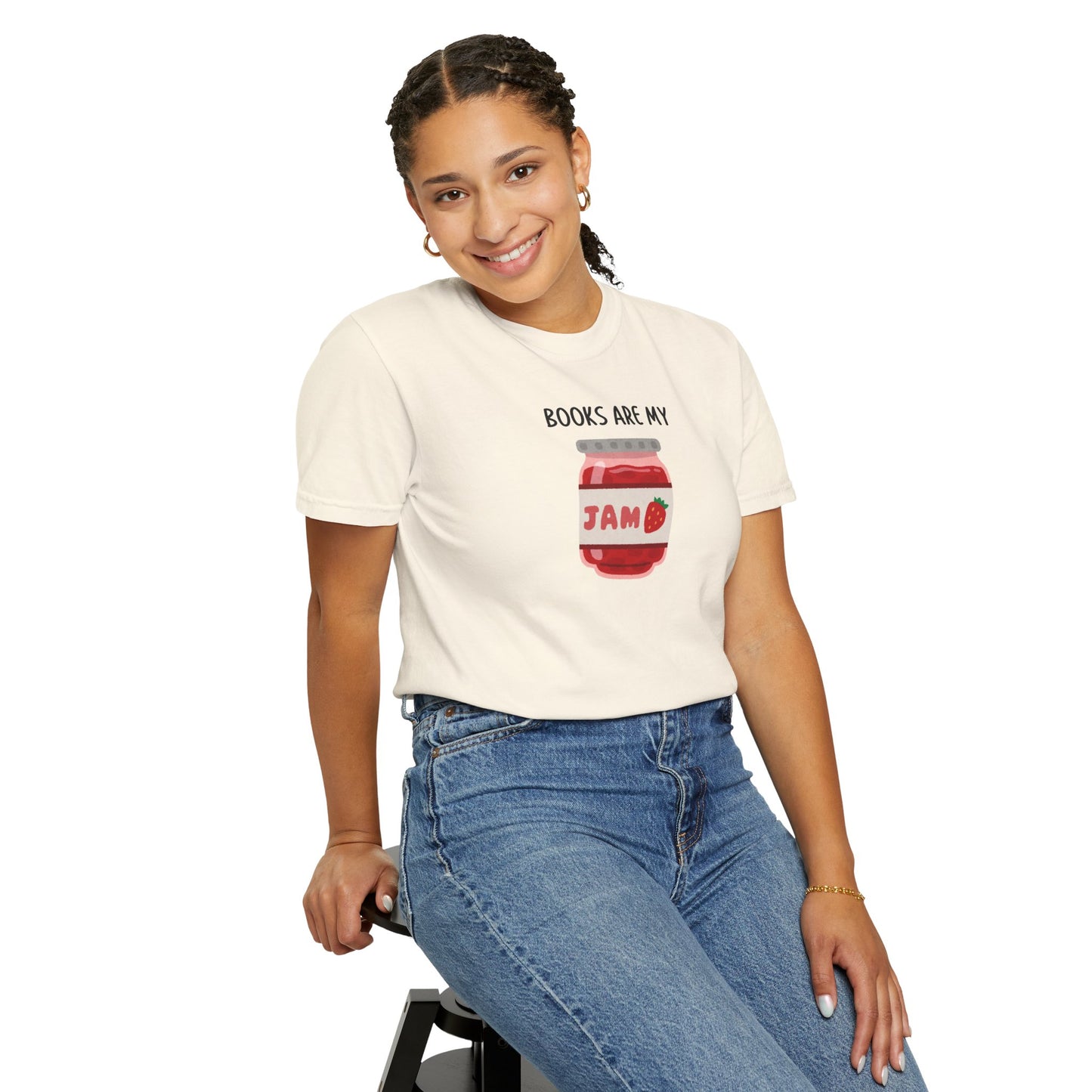 Books Are My Jam Comfort Colors Tee