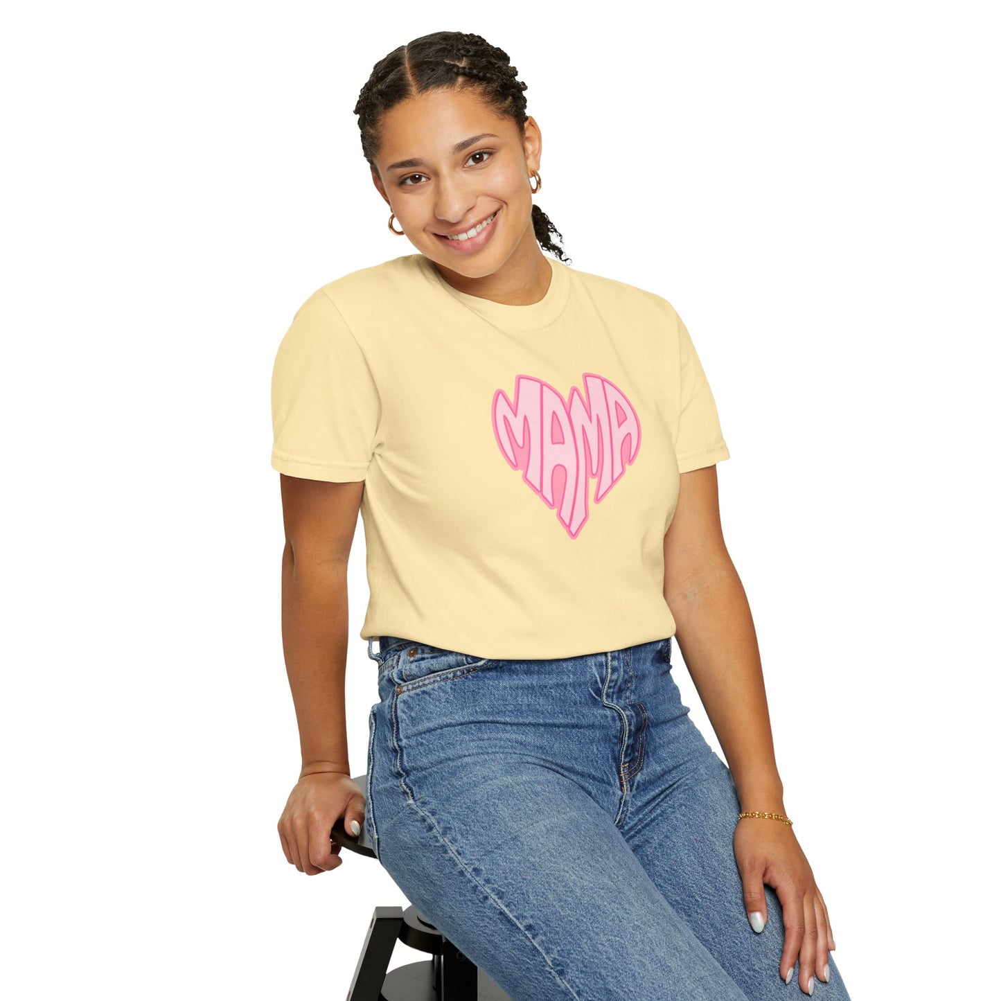 Mama Heart Comfort Colors Tee