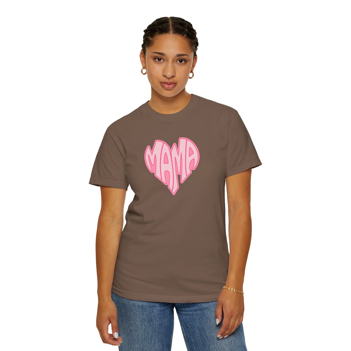 Mama Heart Comfort Colors Tee