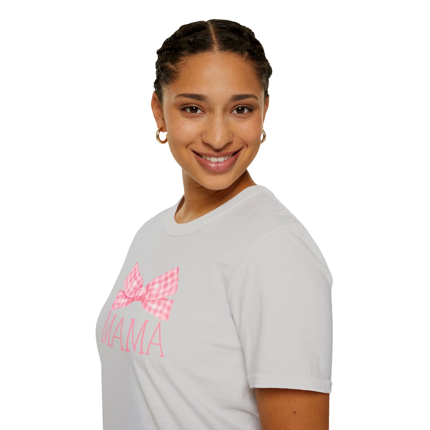 Mama Pink Bow Soft Style Tee