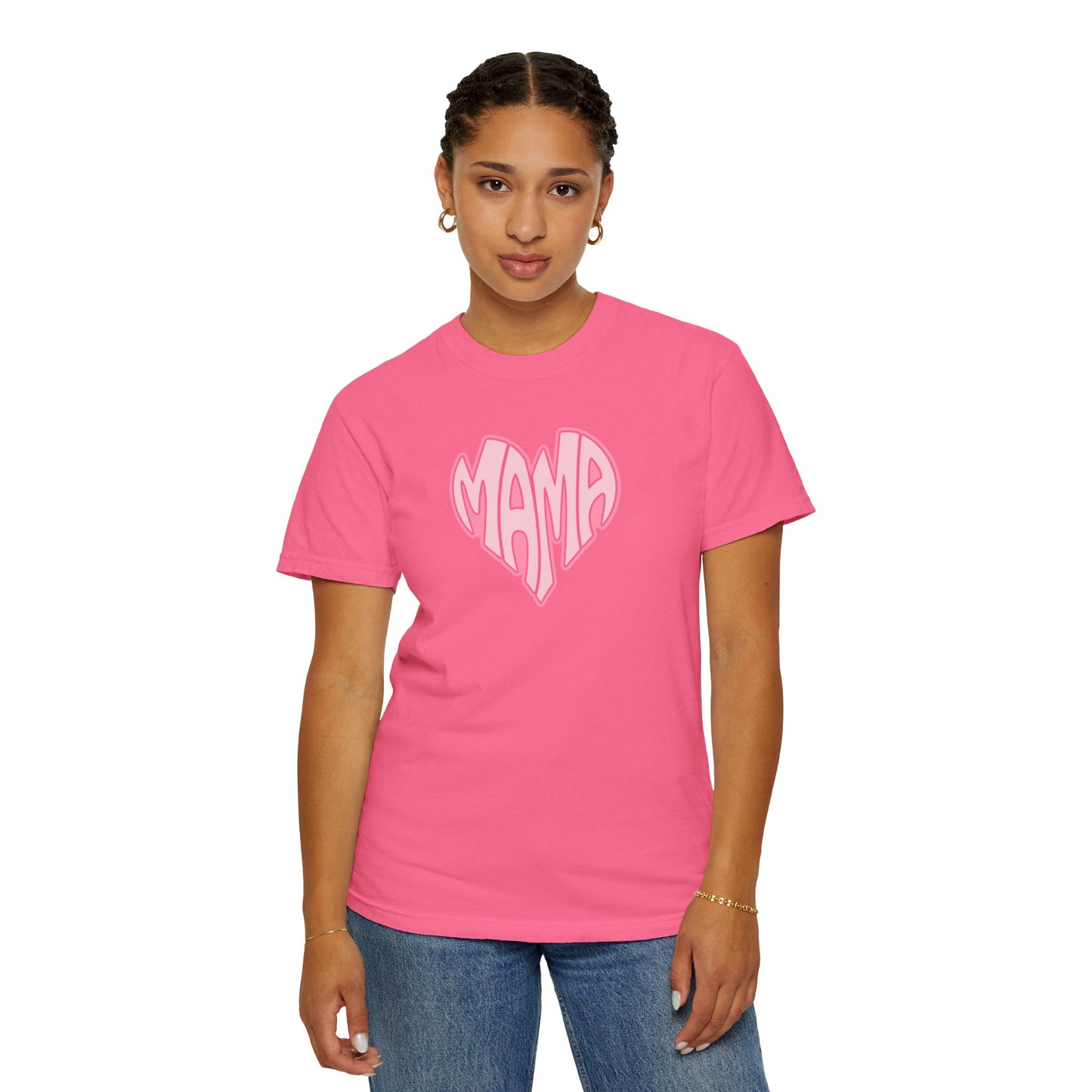 Mama Heart Comfort Colors Tee