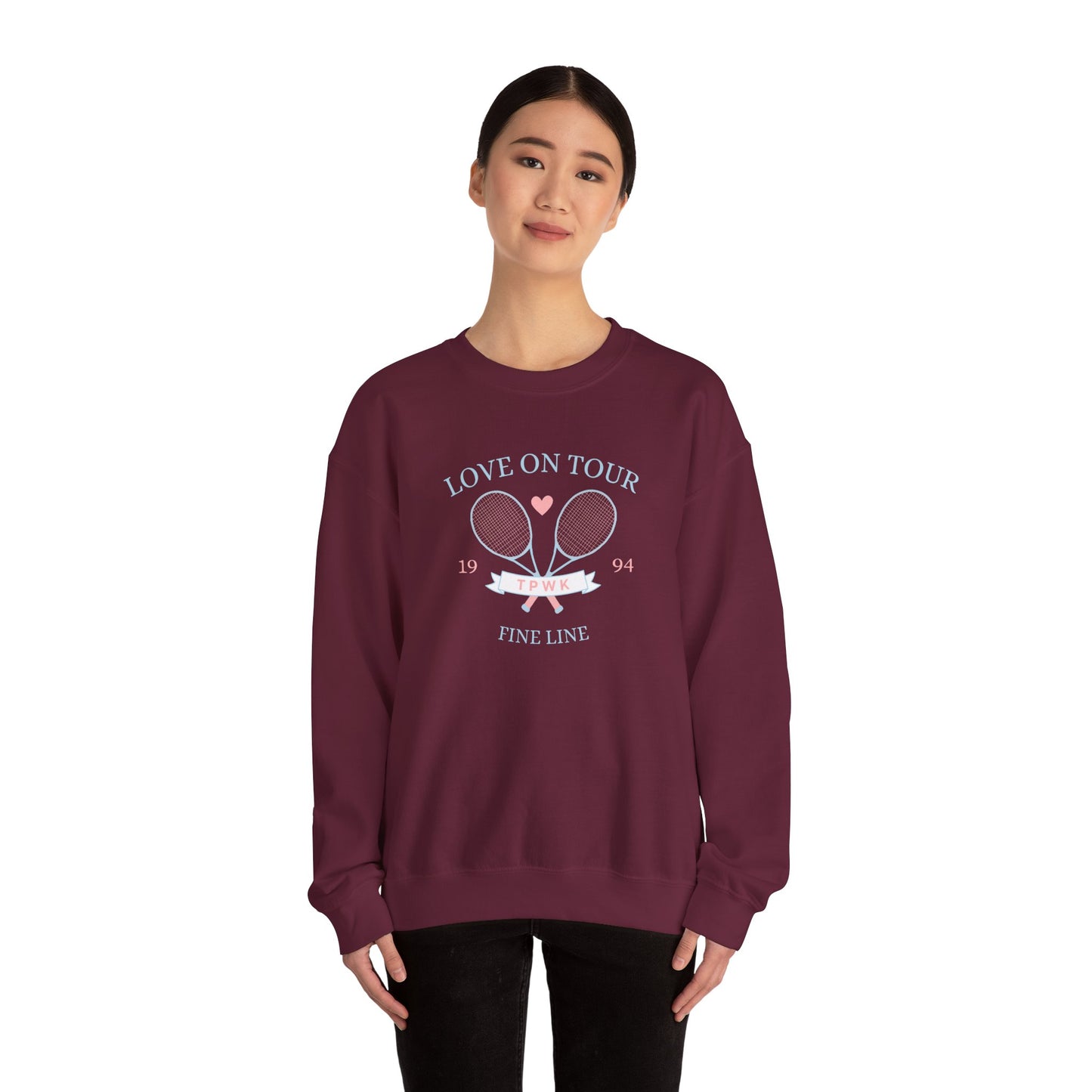 Fine Line Tennis Club Unisex Crewneck