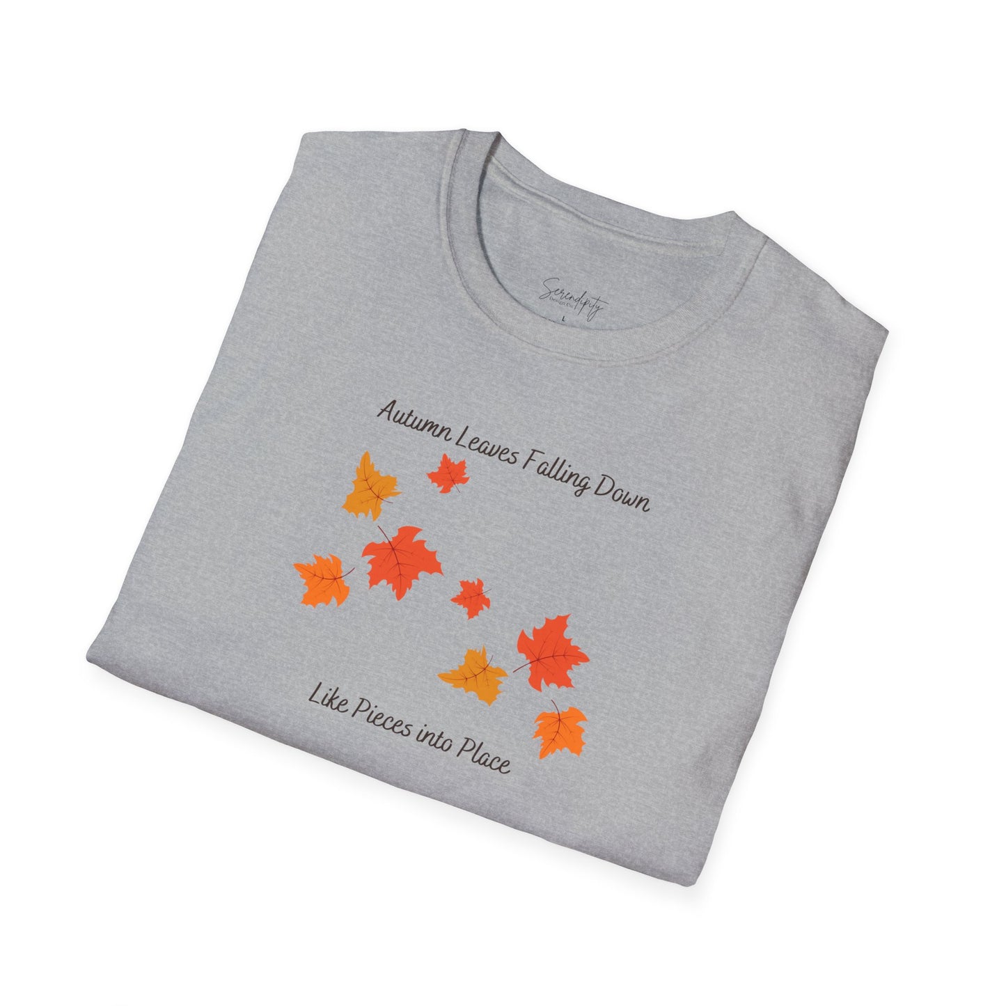 Autumn Leaves Falling Down Soft Style Tee