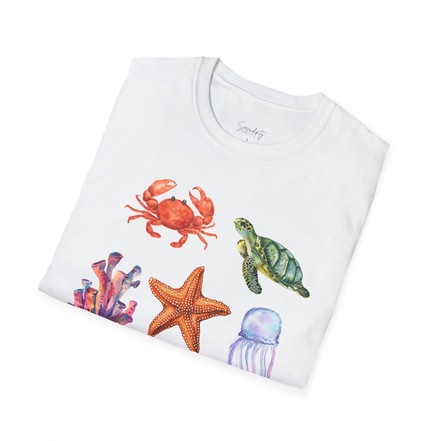 Ocean Creatures Soft Style Tee
