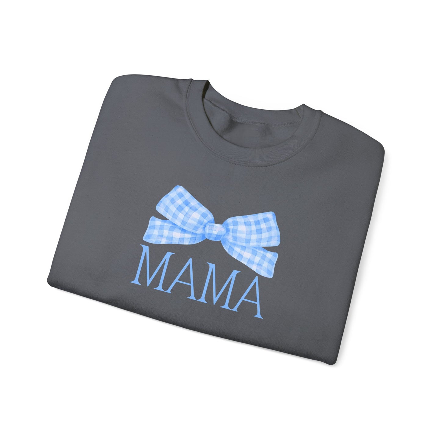 Blue Mama Bow Crewneck Sweatshirt
