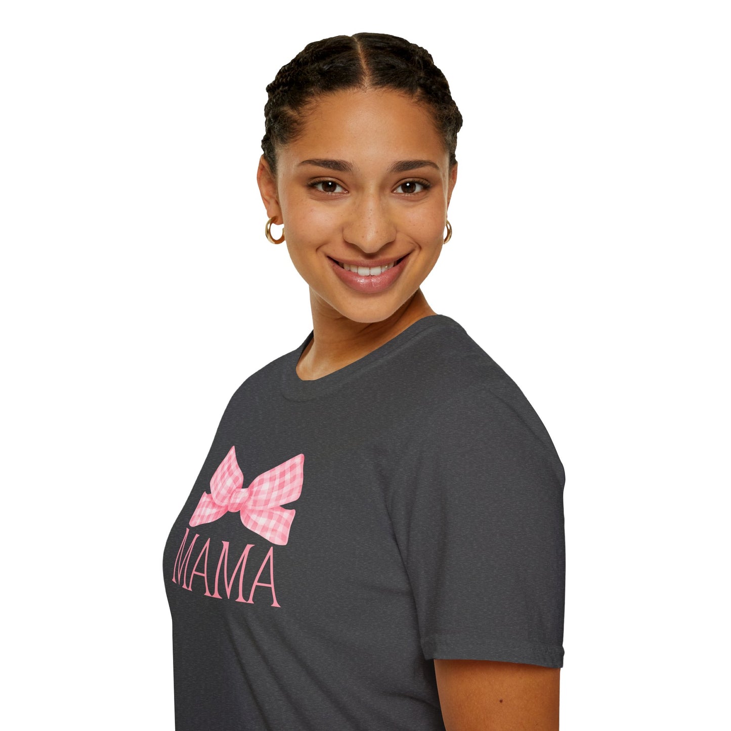 Mama Pink Bow Soft Style Tee