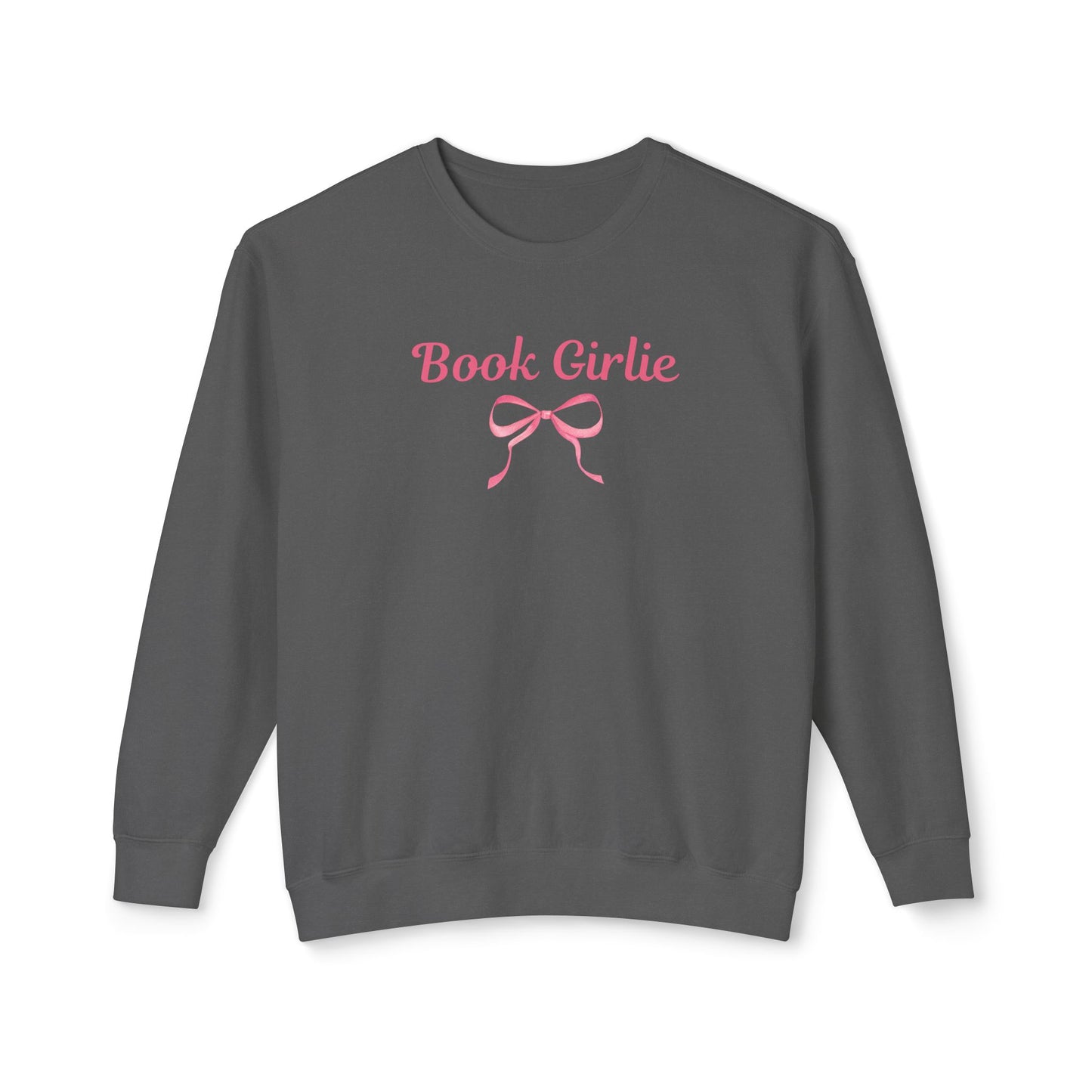 Book Girlie Bow Comfort Colors Crewneck