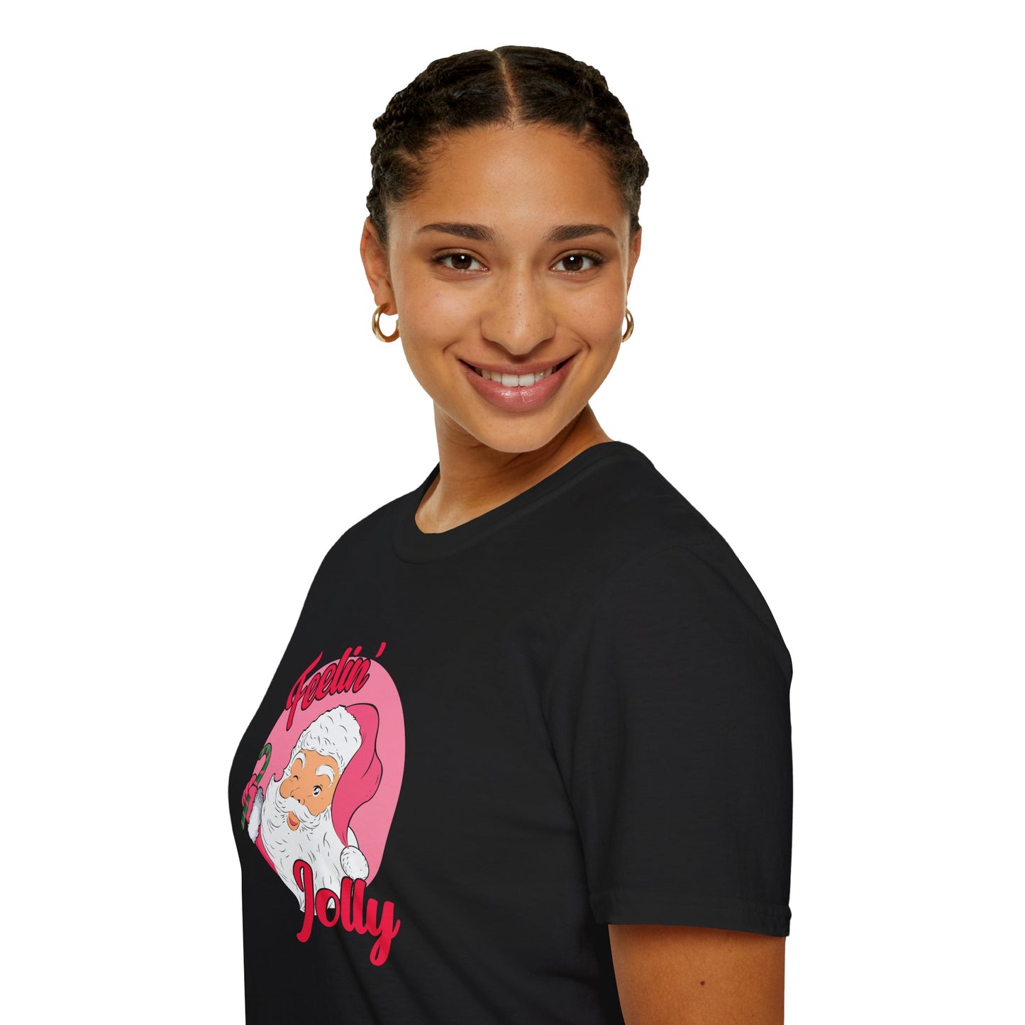 Feelin' Jolly Santa Soft Style Tee