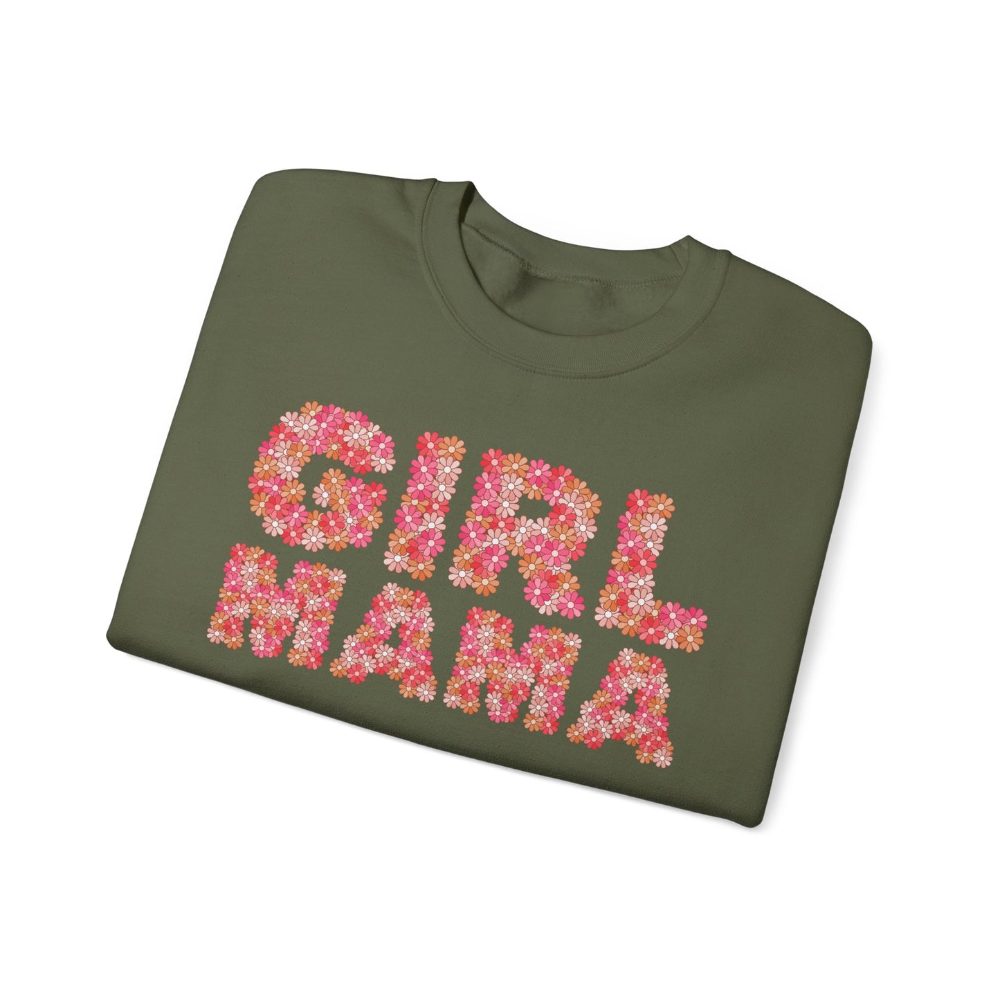 Girl Mama Floral Crewneck Sweatshirt