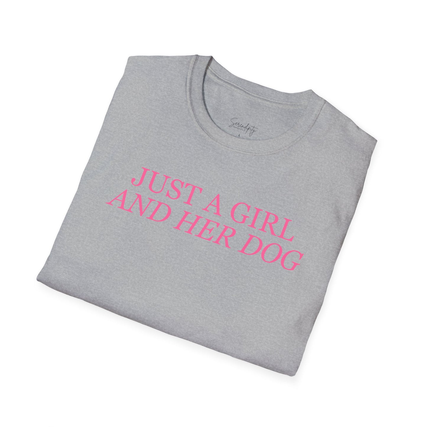 Just a Girl and Her Dog Soft Style Tee