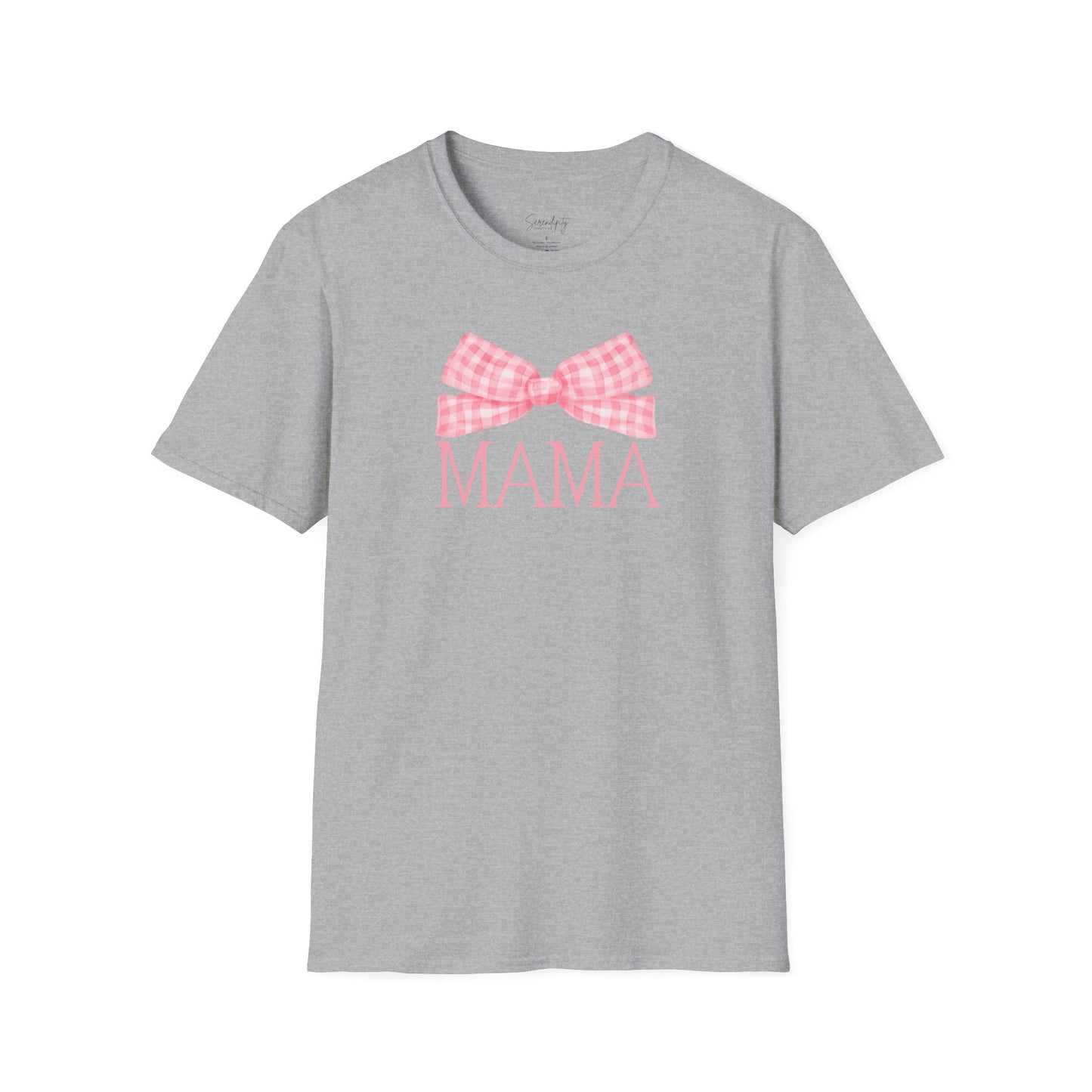Mama Pink Bow Soft Style Tee