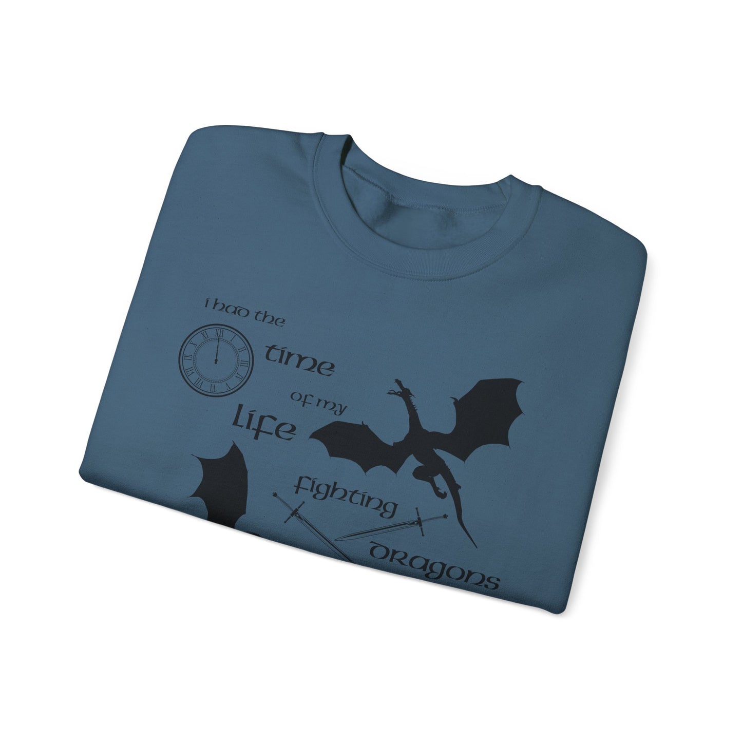 Fighting Dragons With You Crewneck Sweatshirt