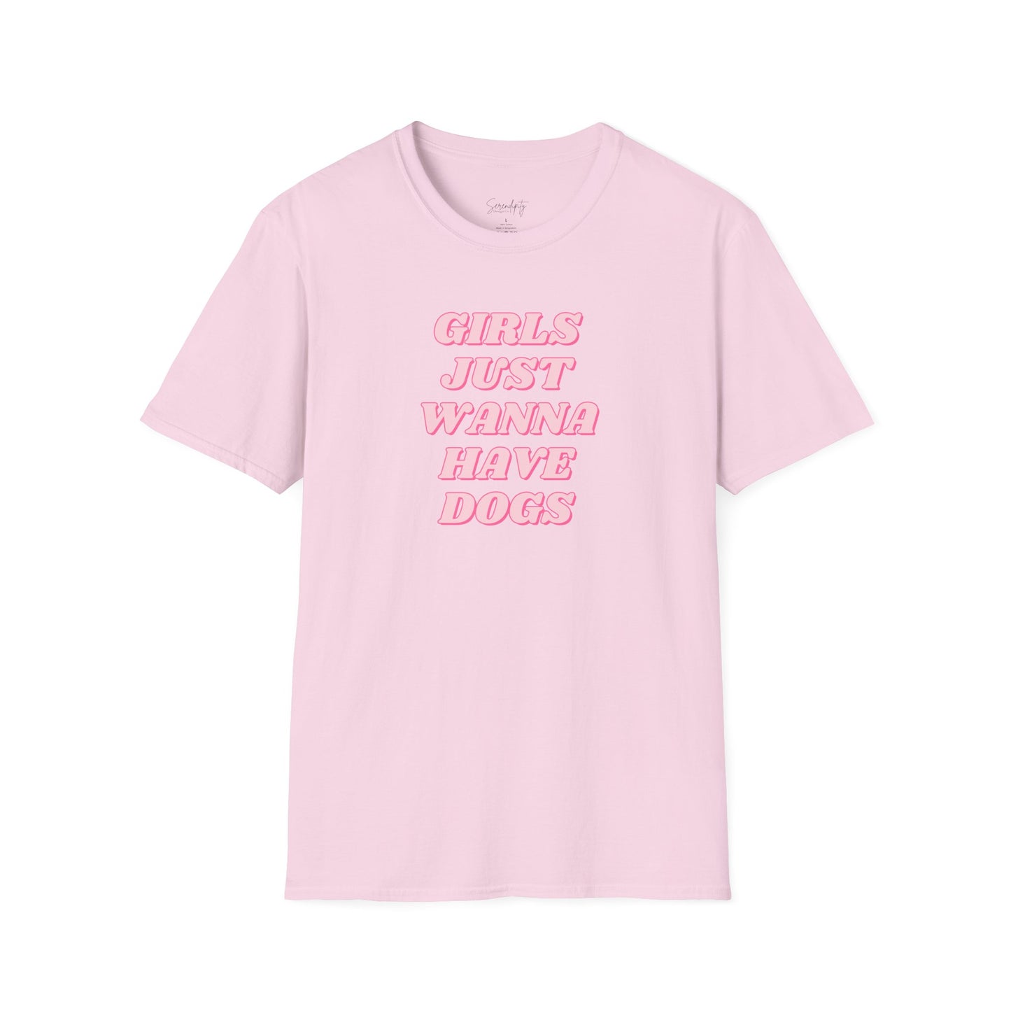 Girls Just Wanna Have Dogs Soft Style Tee