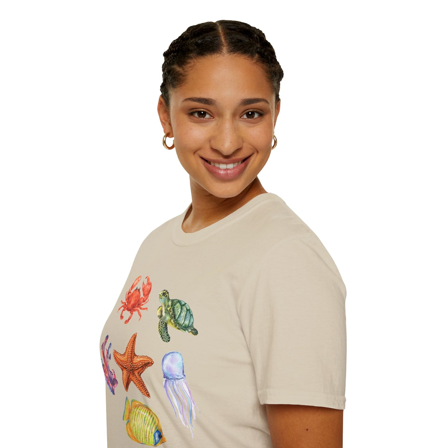 Ocean Creatures Soft Style Tee