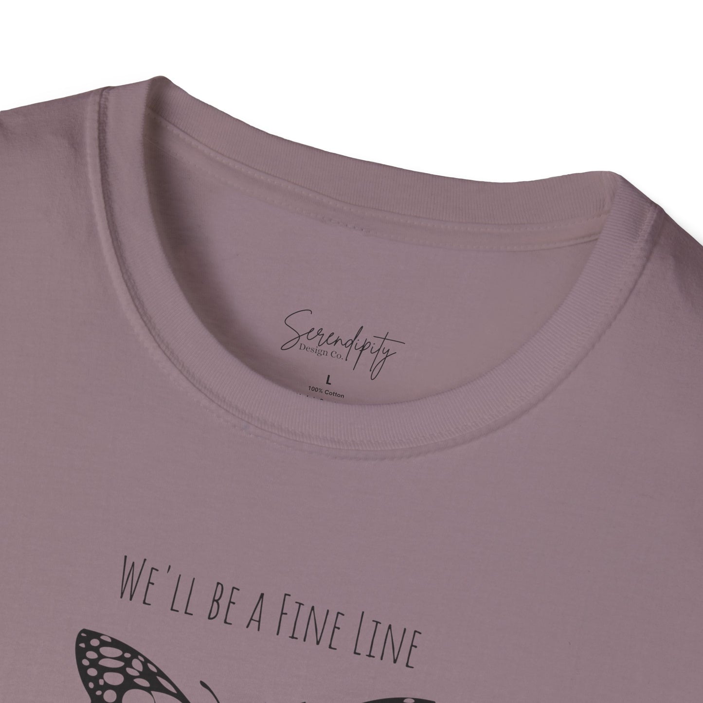 Fine Line Butterfly Soft Style Tee