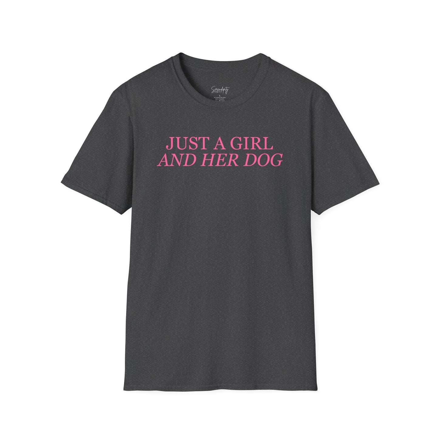 Just a Girl and Her Dog Soft Style Tee
