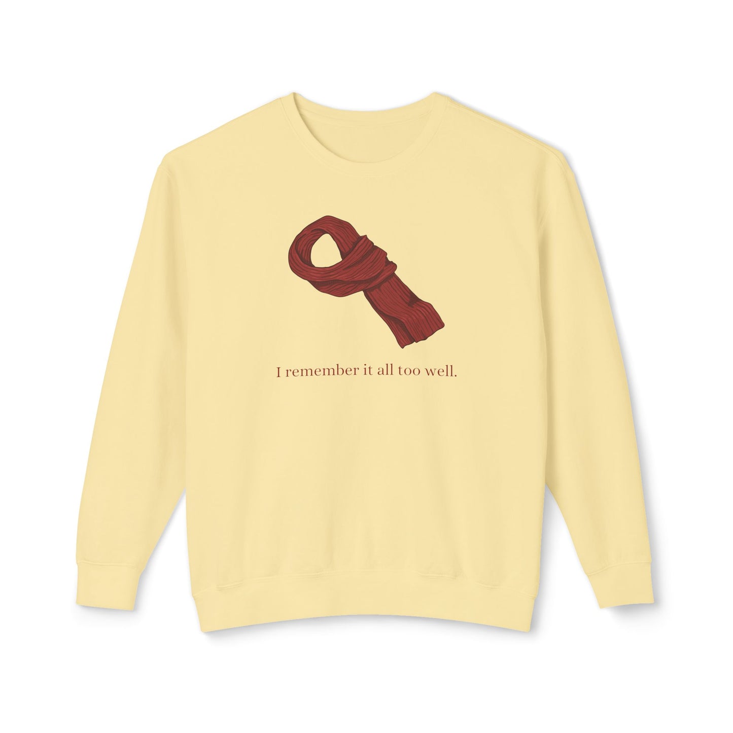 Red Scarf Comfort Colors Sweatshirt