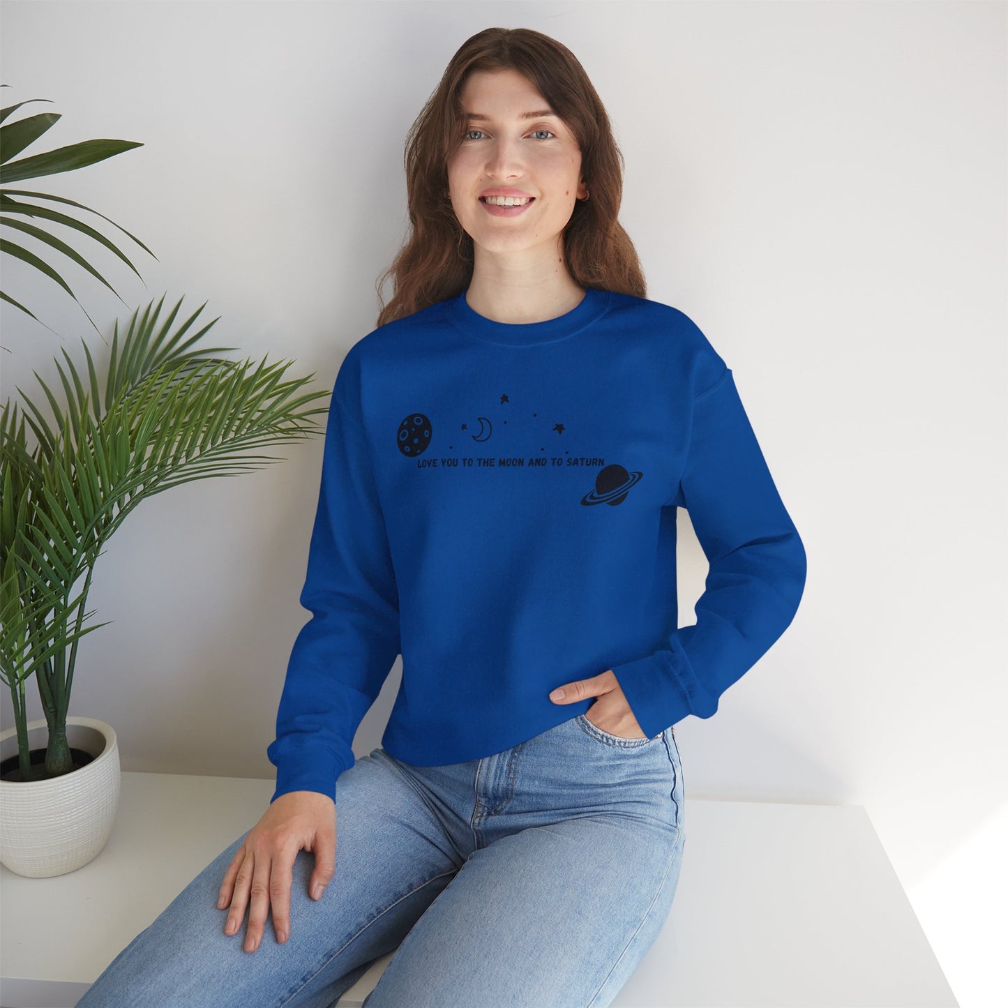 Love You to the Moon and to Saturn Crewneck Sweatshirt