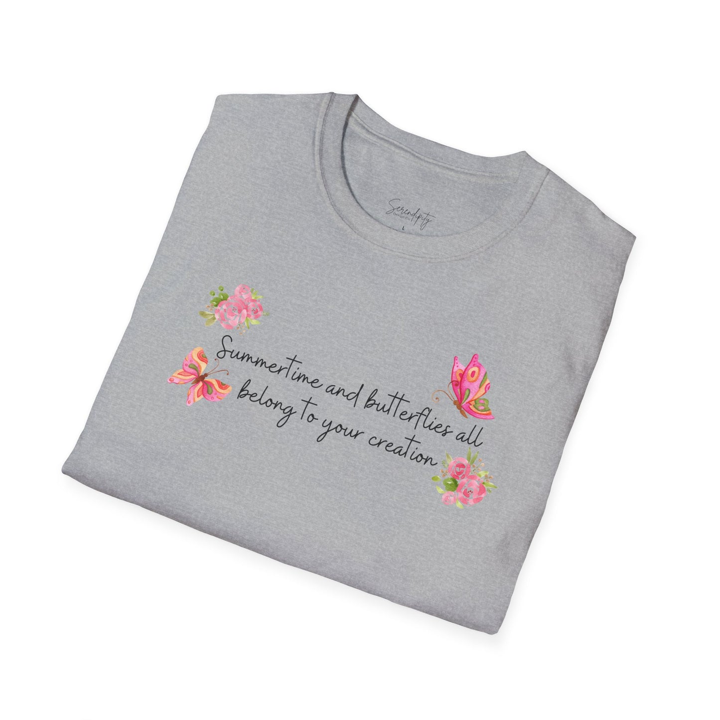 Summertime & Butterflies Soft Style Tee