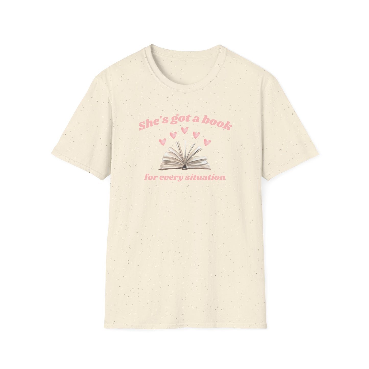 She's Got a Book For Every Situation Soft Style Tee