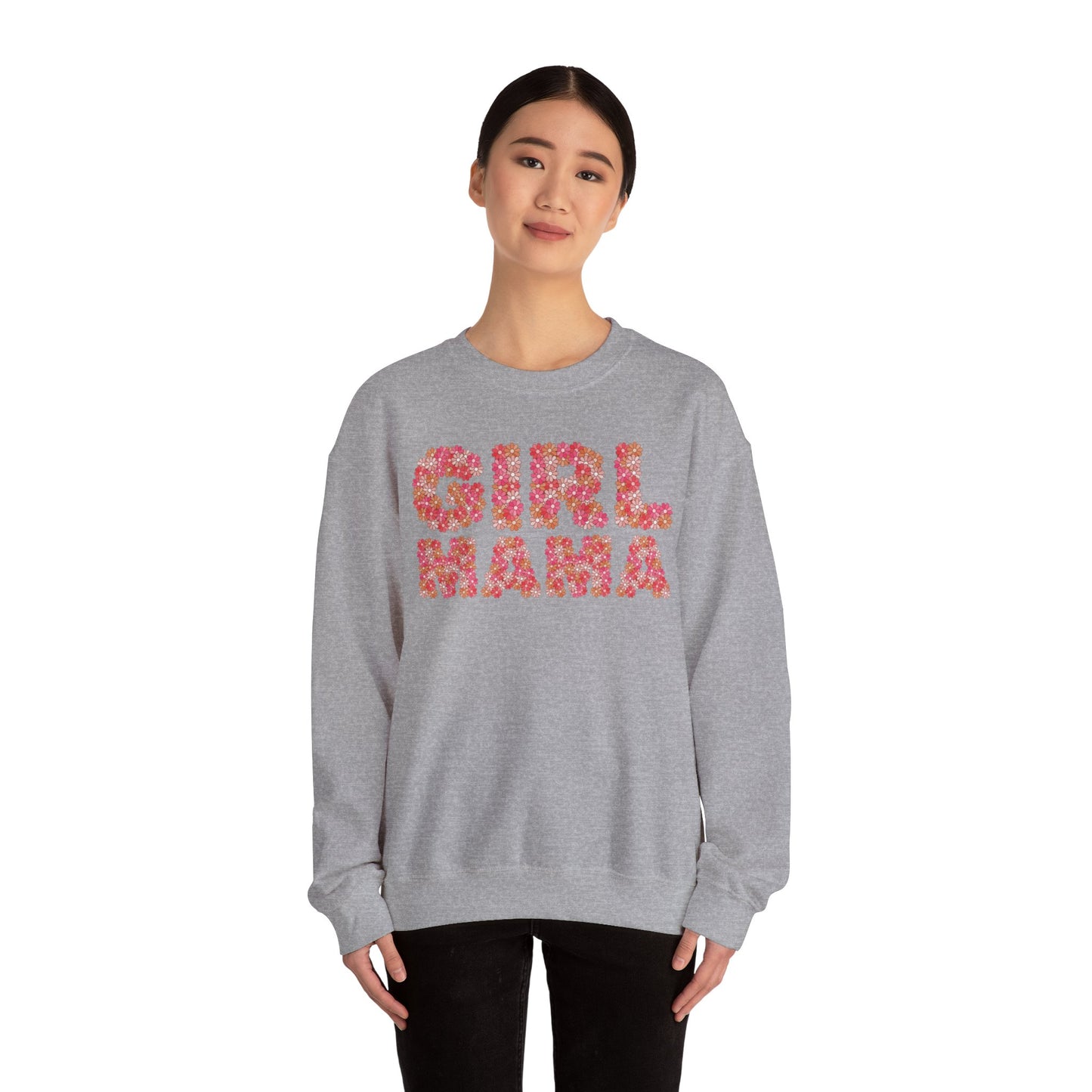 Girl Mama Floral Crewneck Sweatshirt