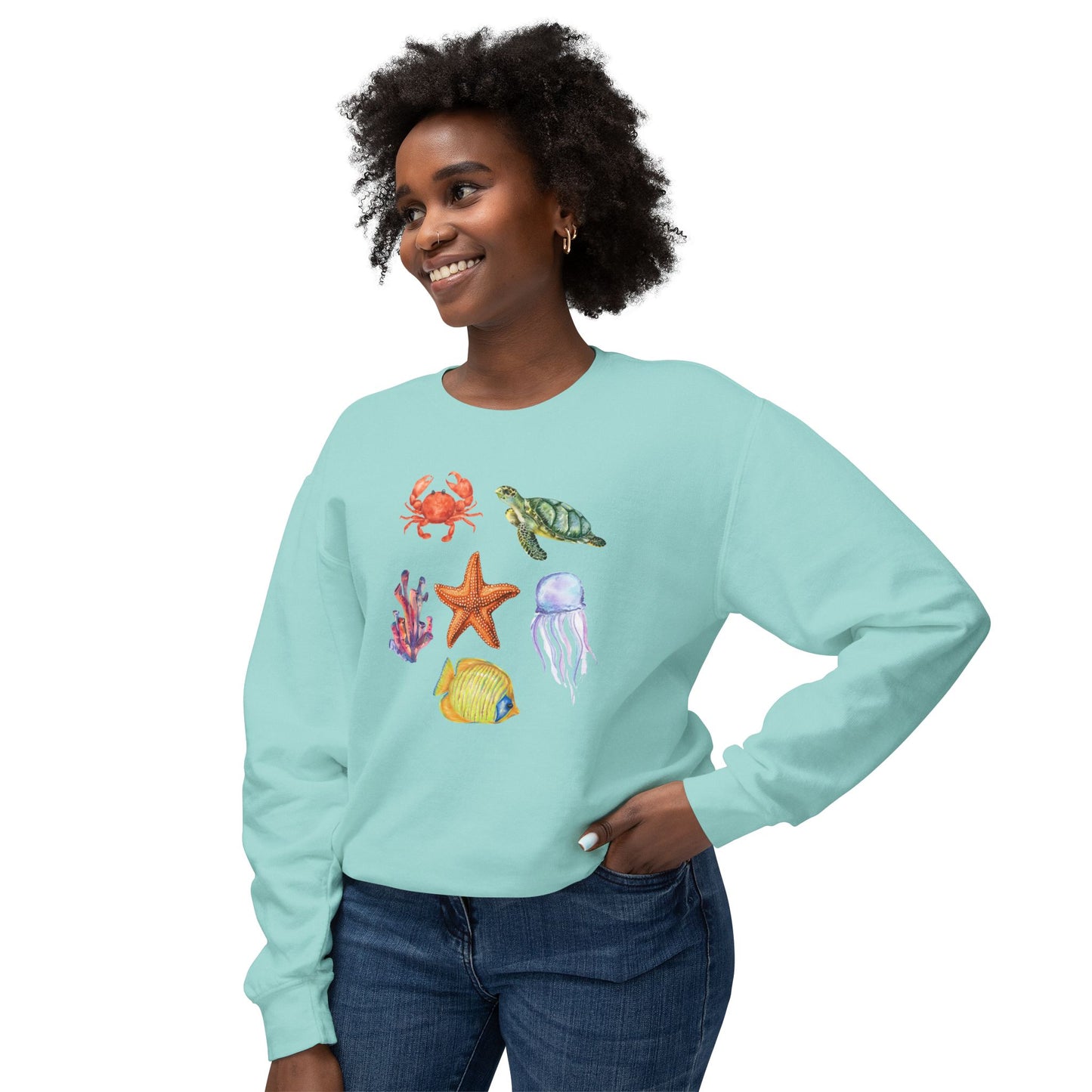 Ocean Creatures Comfort Colors Sweatshirt