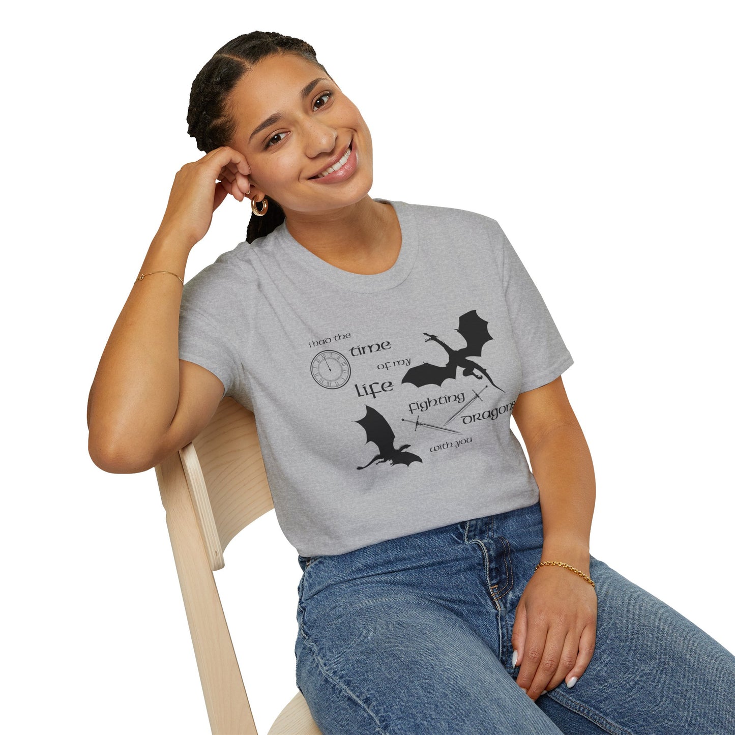 Fighting Dragons With You Soft Style Tee