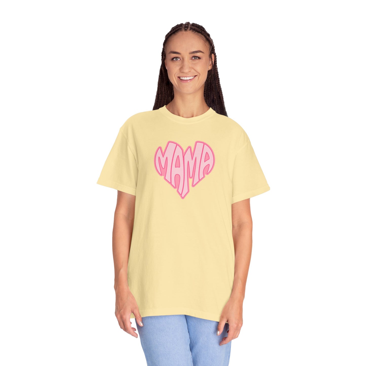 Mama Heart Comfort Colors Tee