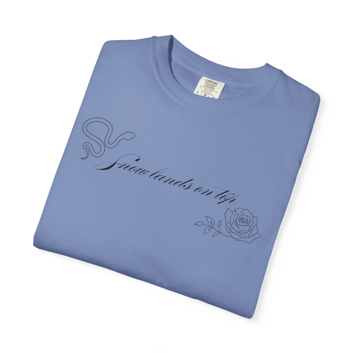 Snow Lands On Top Comfort Colors Tee
