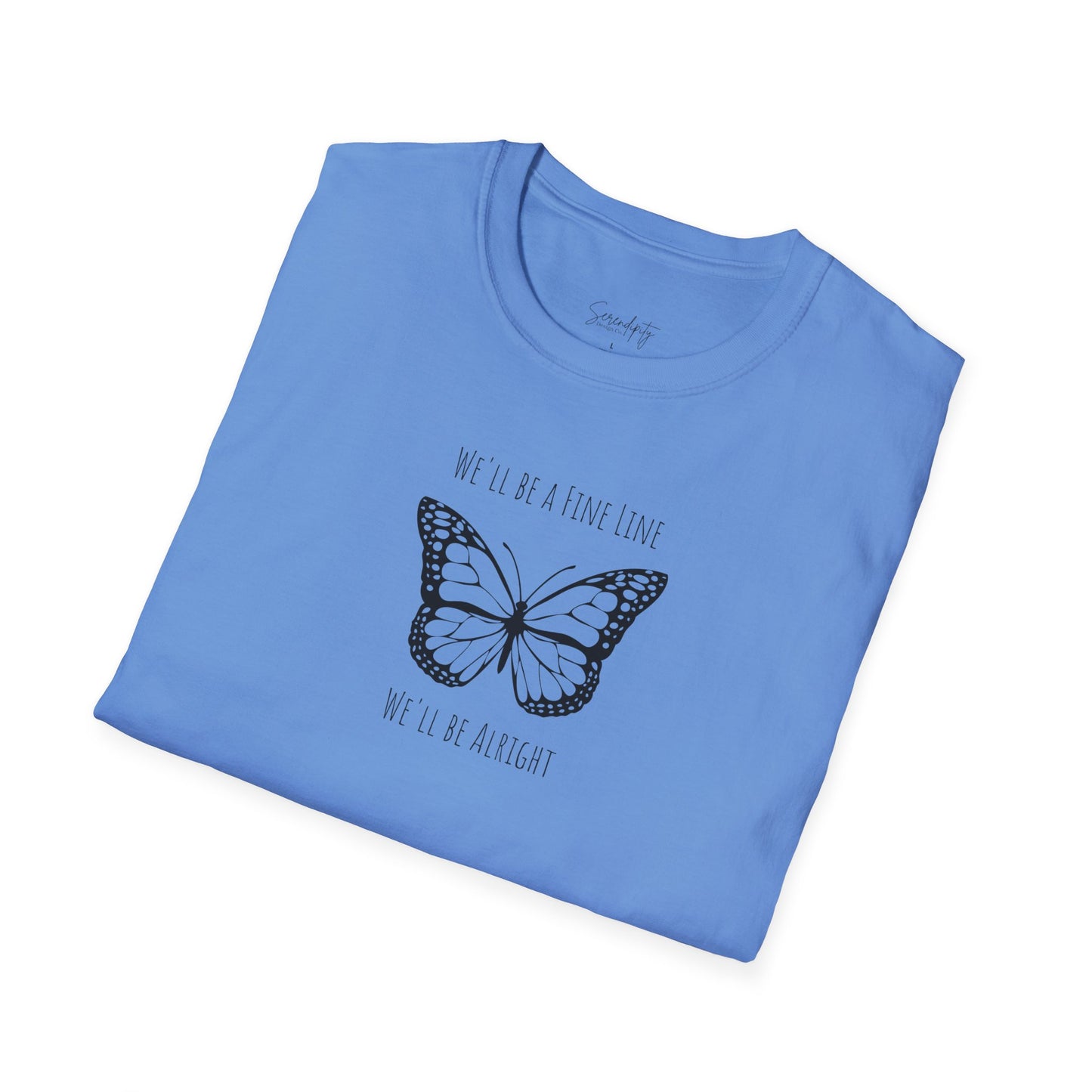 Fine Line Butterfly Soft Style Tee