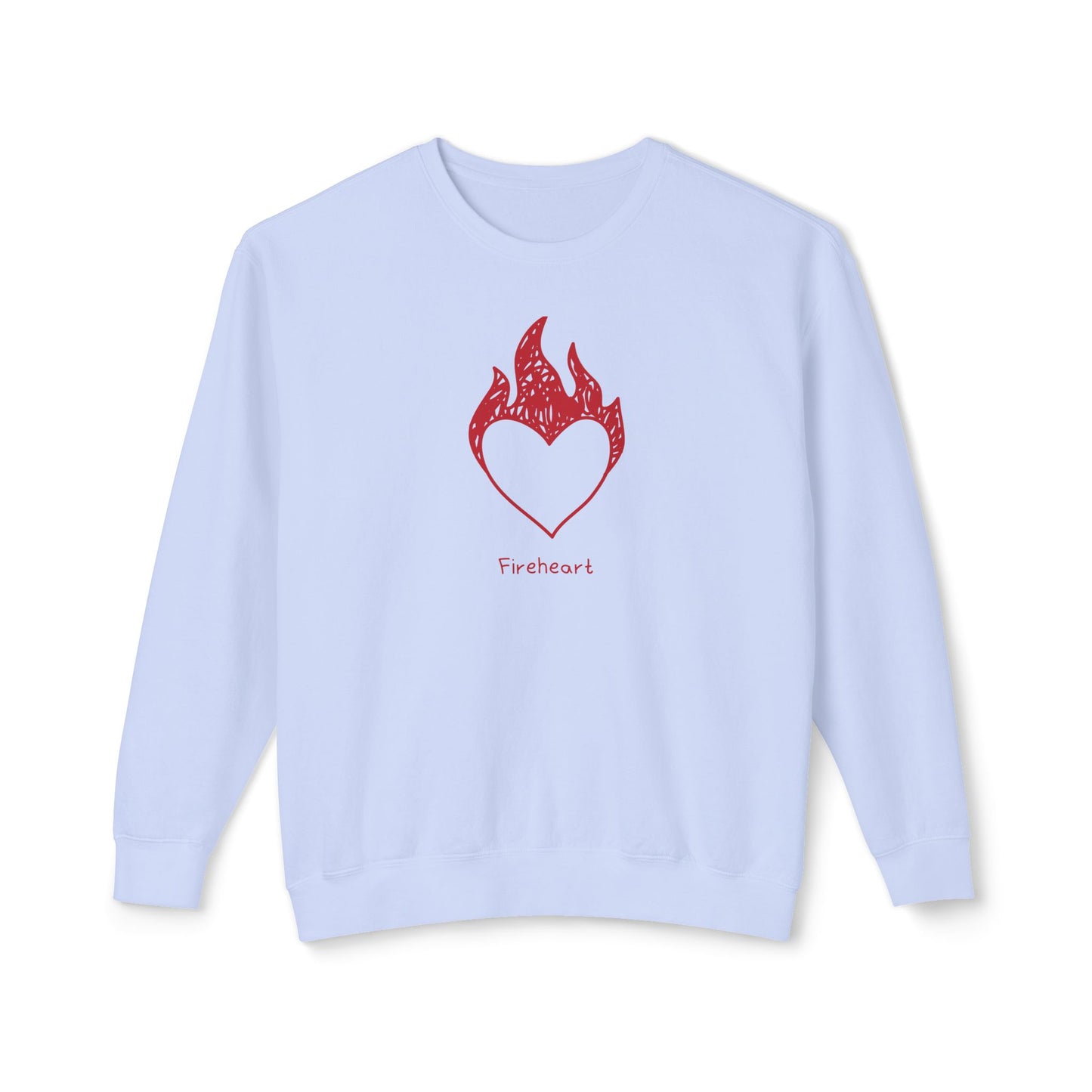 Fireheart Hand-drawn Comfort Colors Sweatshirt