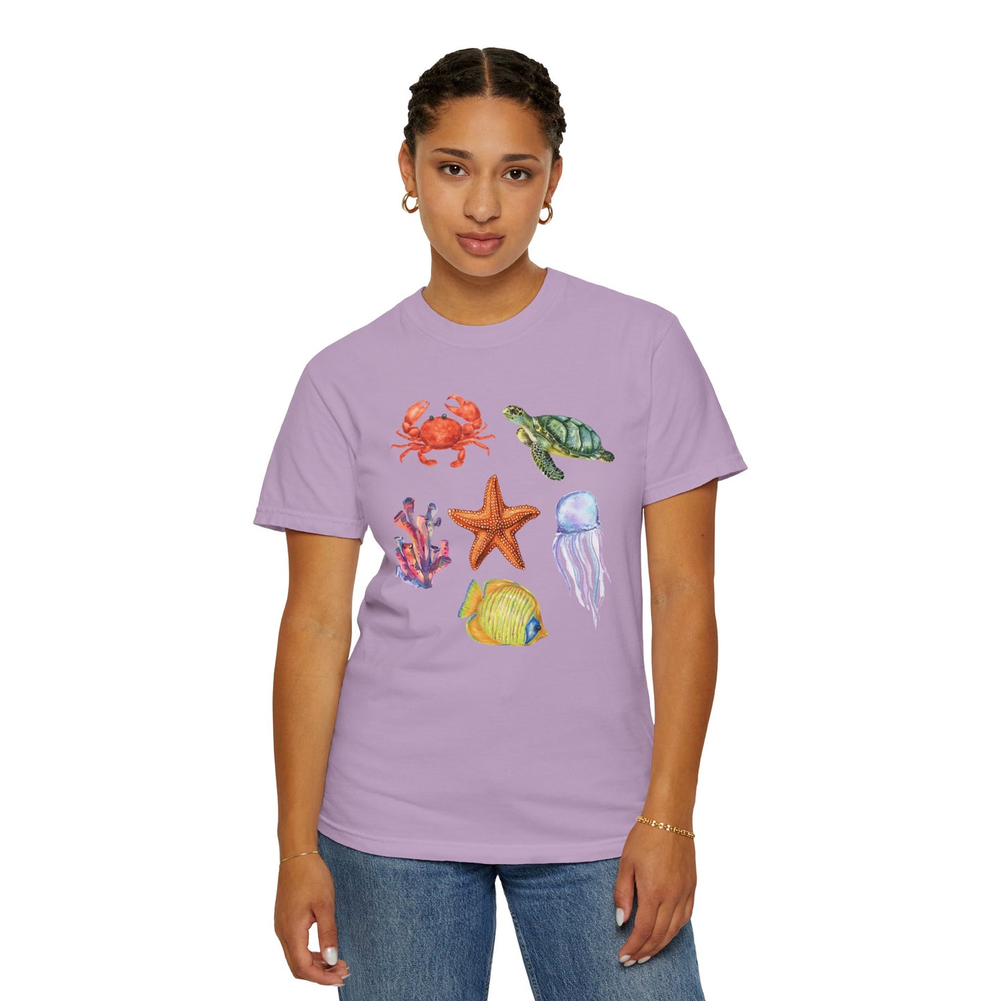 Ocean Creatures Comfort Colors Tee
