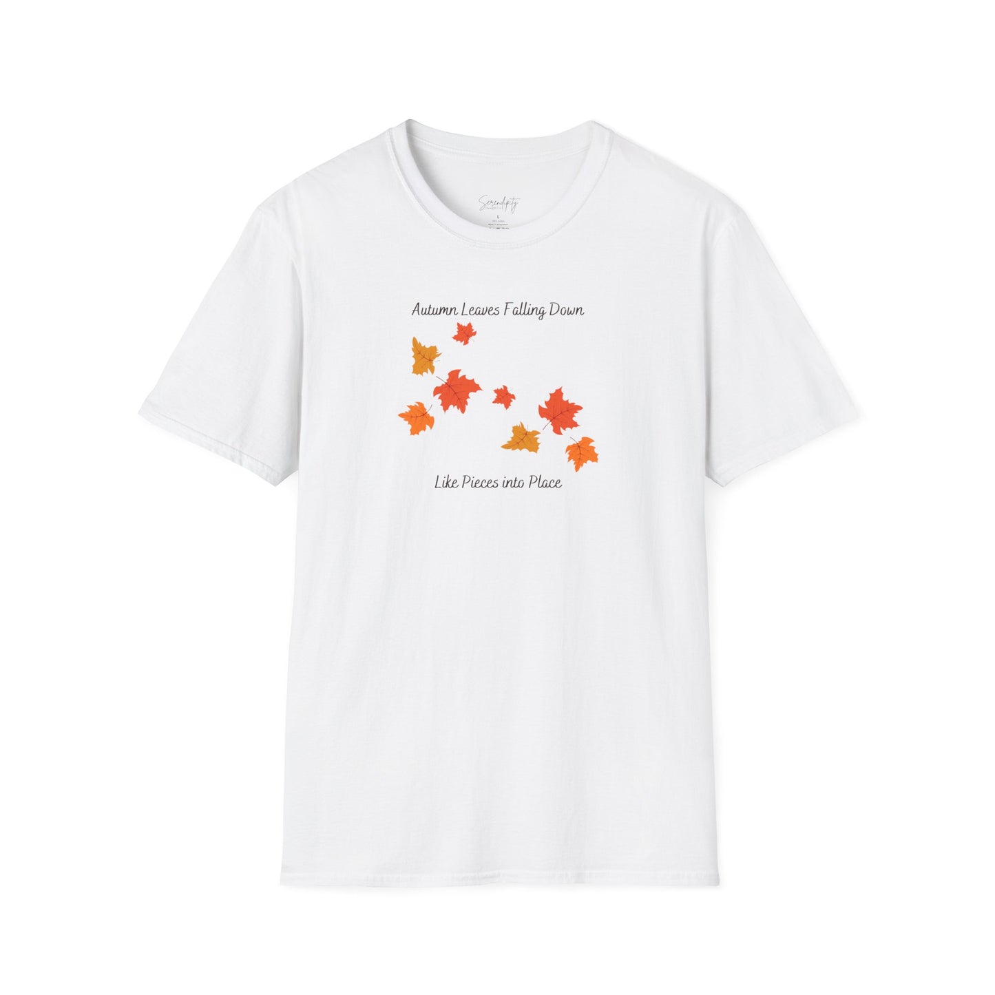 Autumn Leaves Falling Down Soft Style Tee