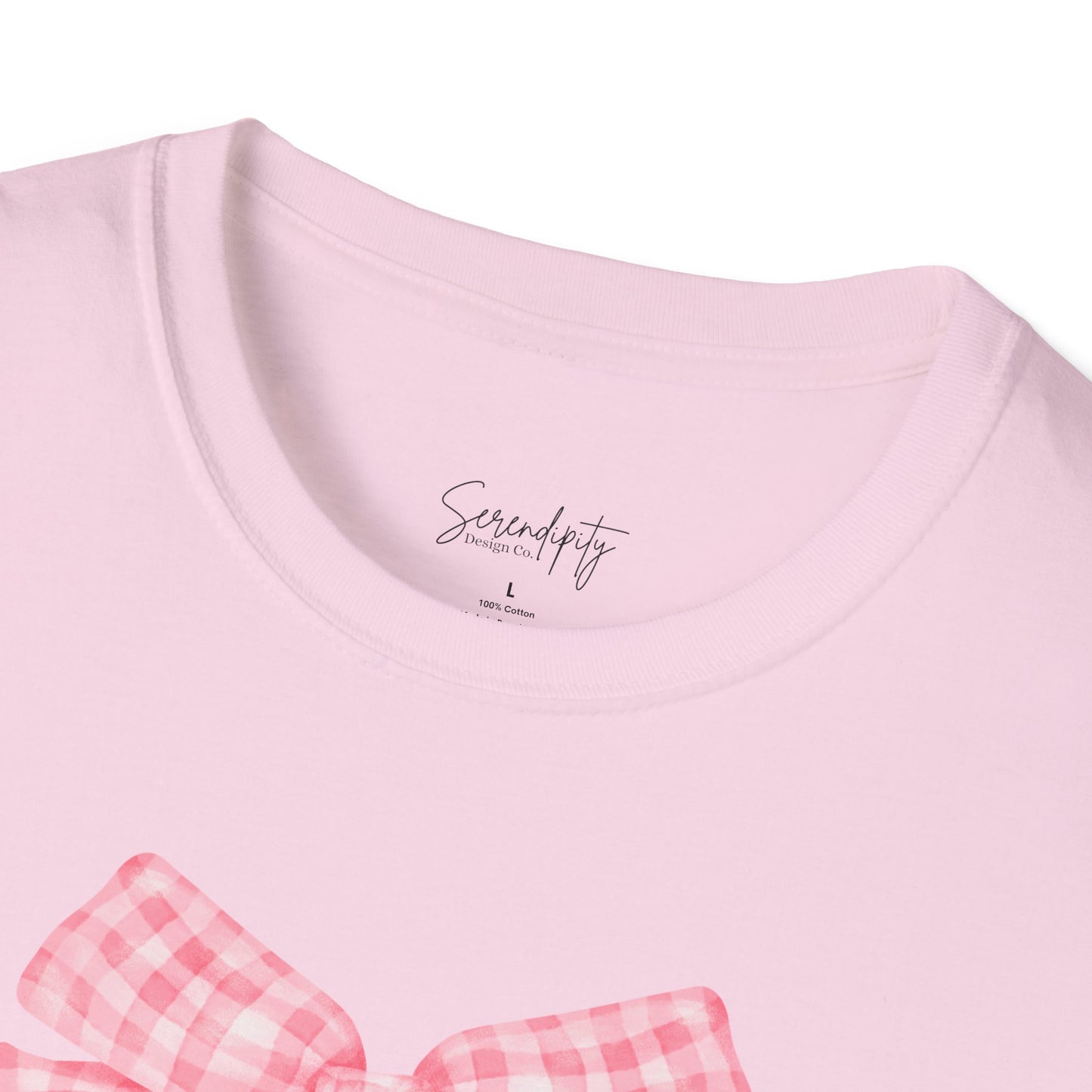 Mama Pink Bow Soft Style Tee