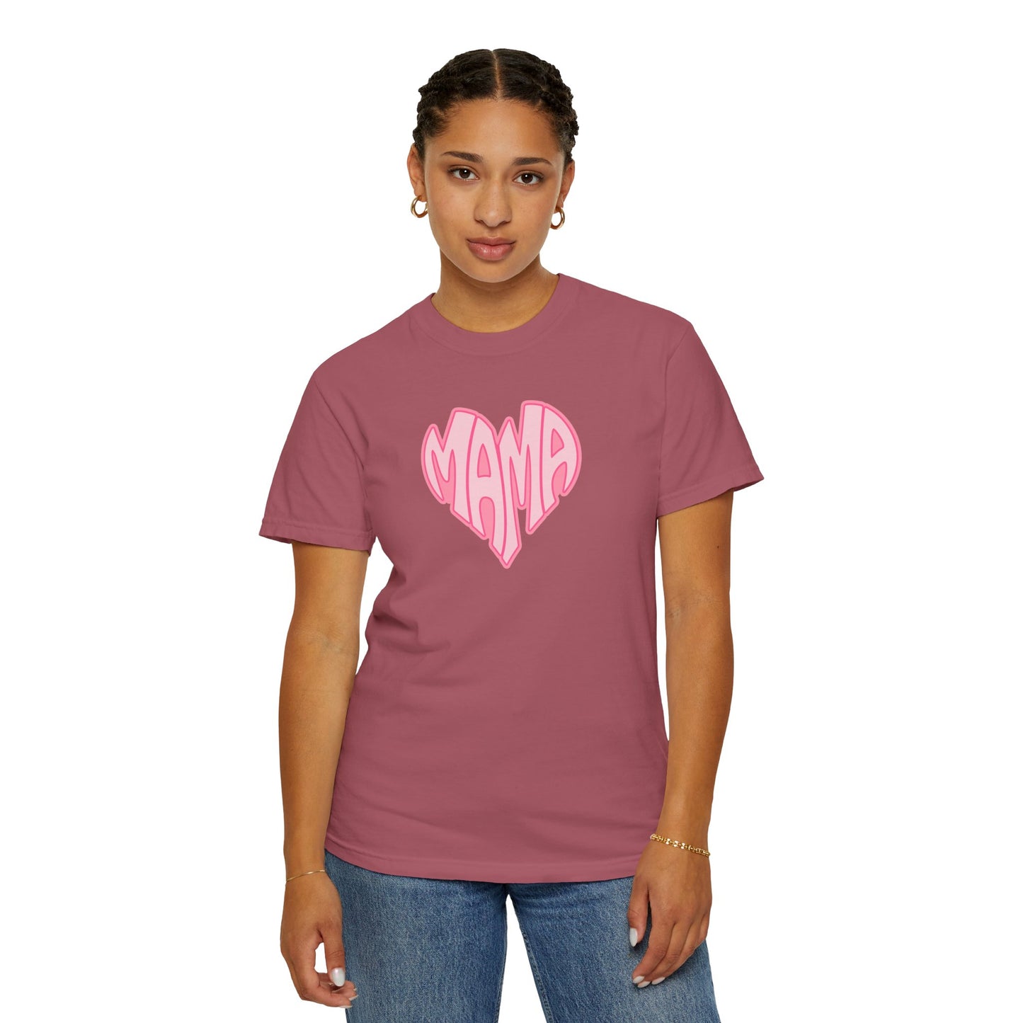 Mama Heart Comfort Colors Tee