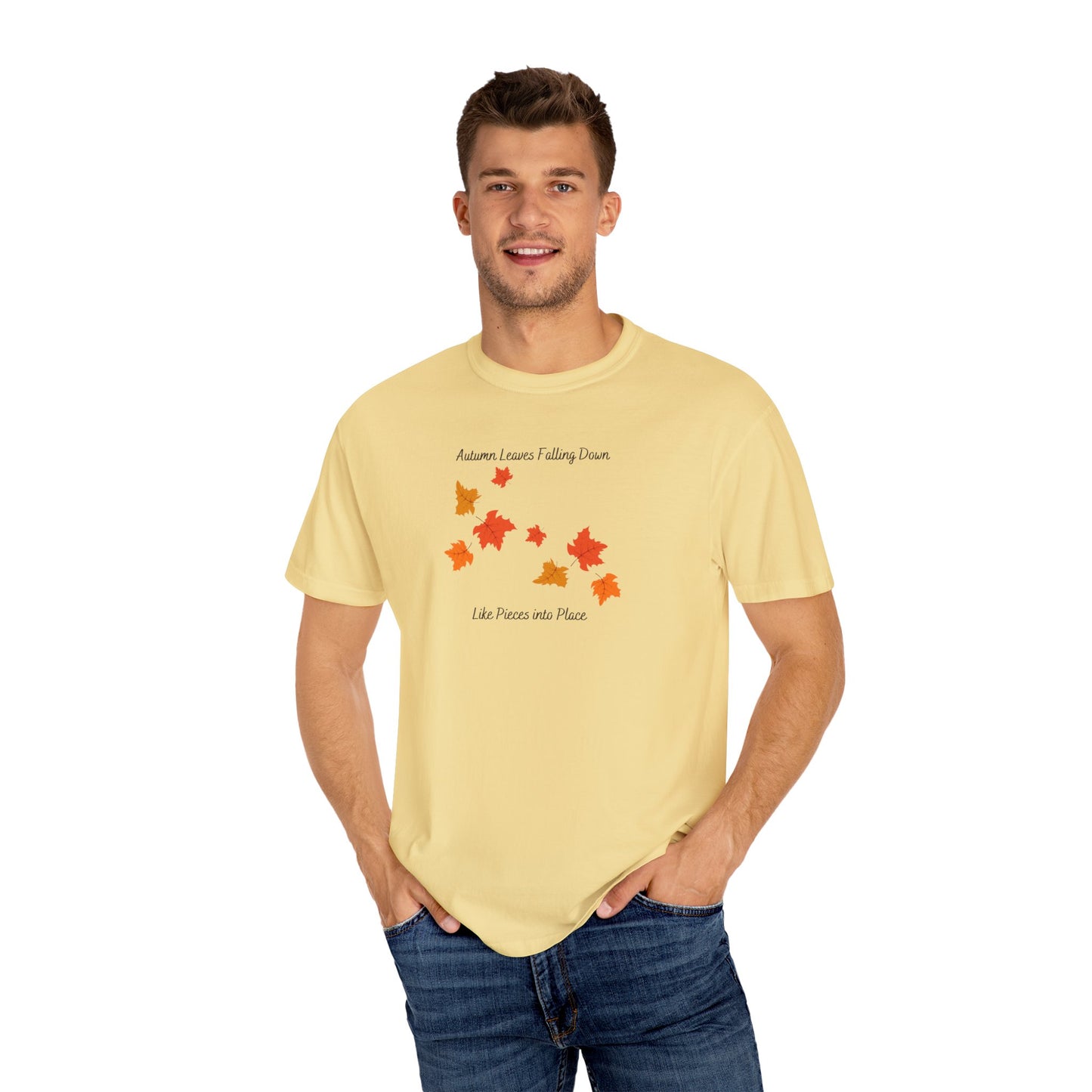 Autumn Leaves Falling Down Comfort Colors Tee