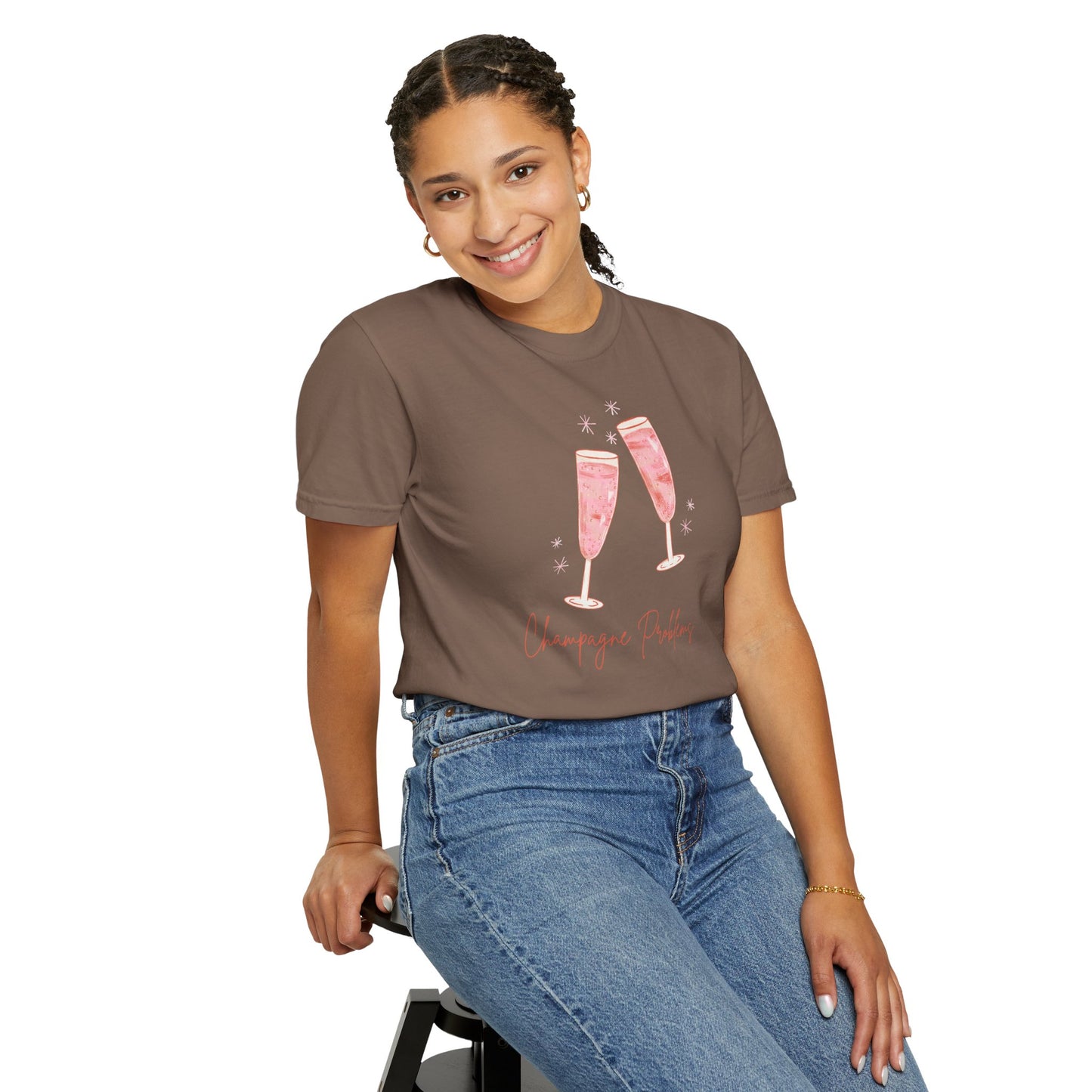 Champagne Problems Comfort Colors Tee