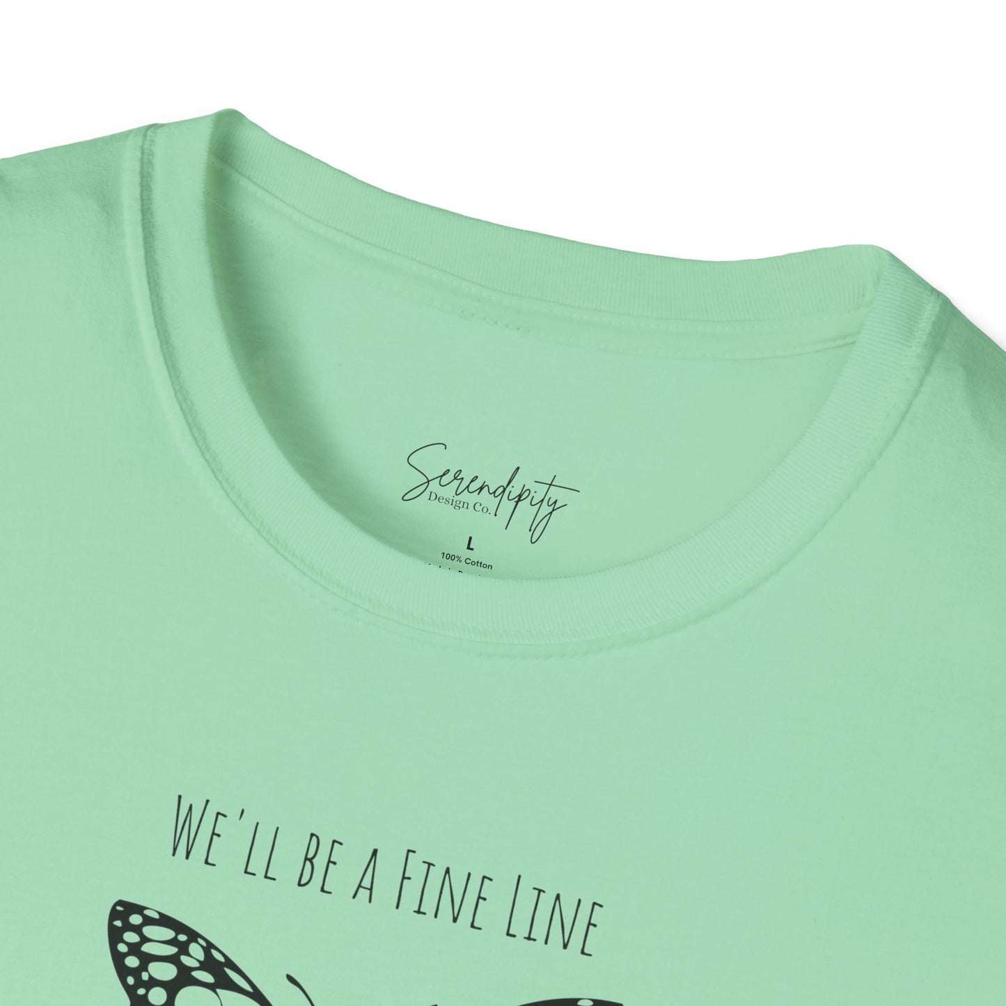 Fine Line Butterfly Soft Style Tee
