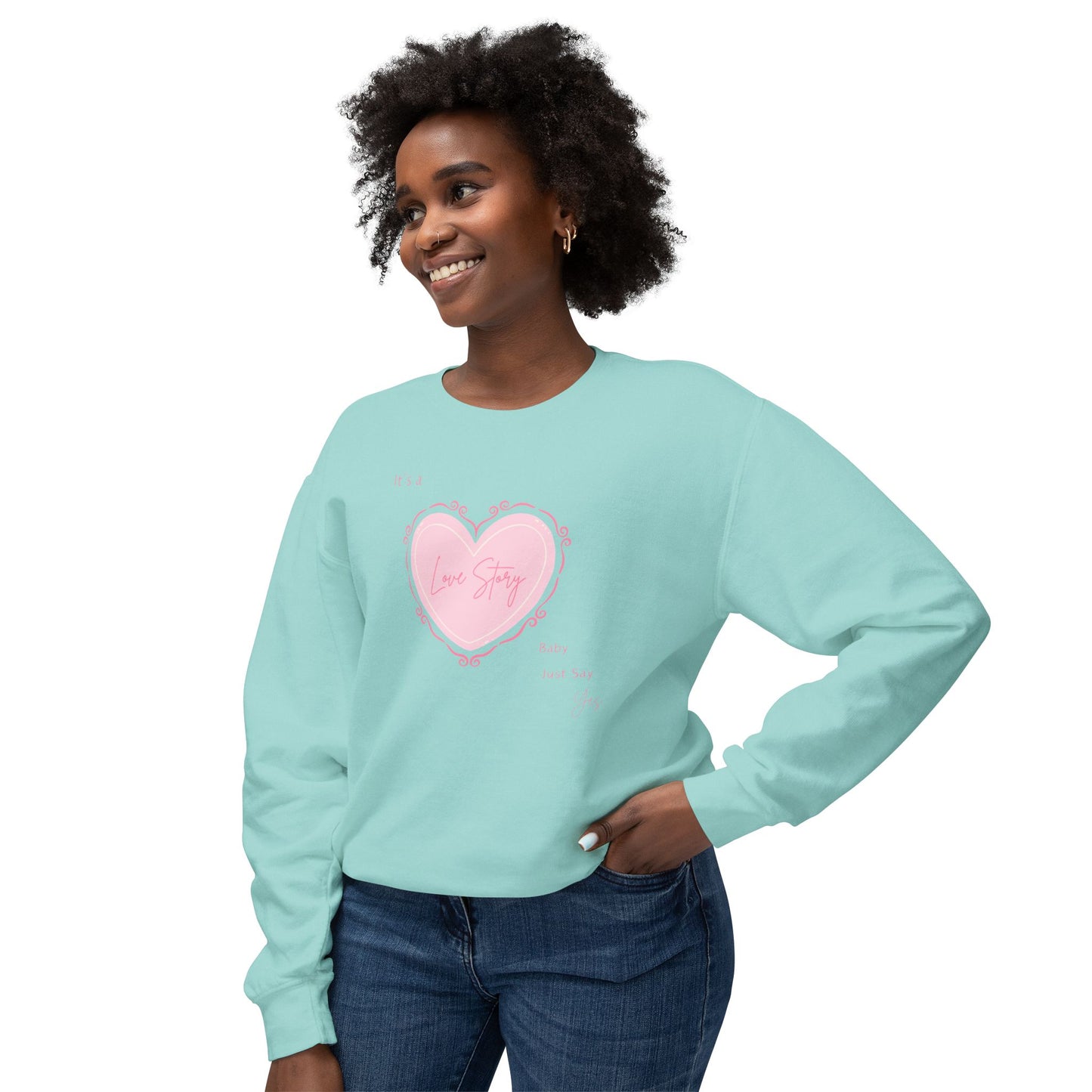 Love Story Coquette Comfort Colors Sweatshirt
